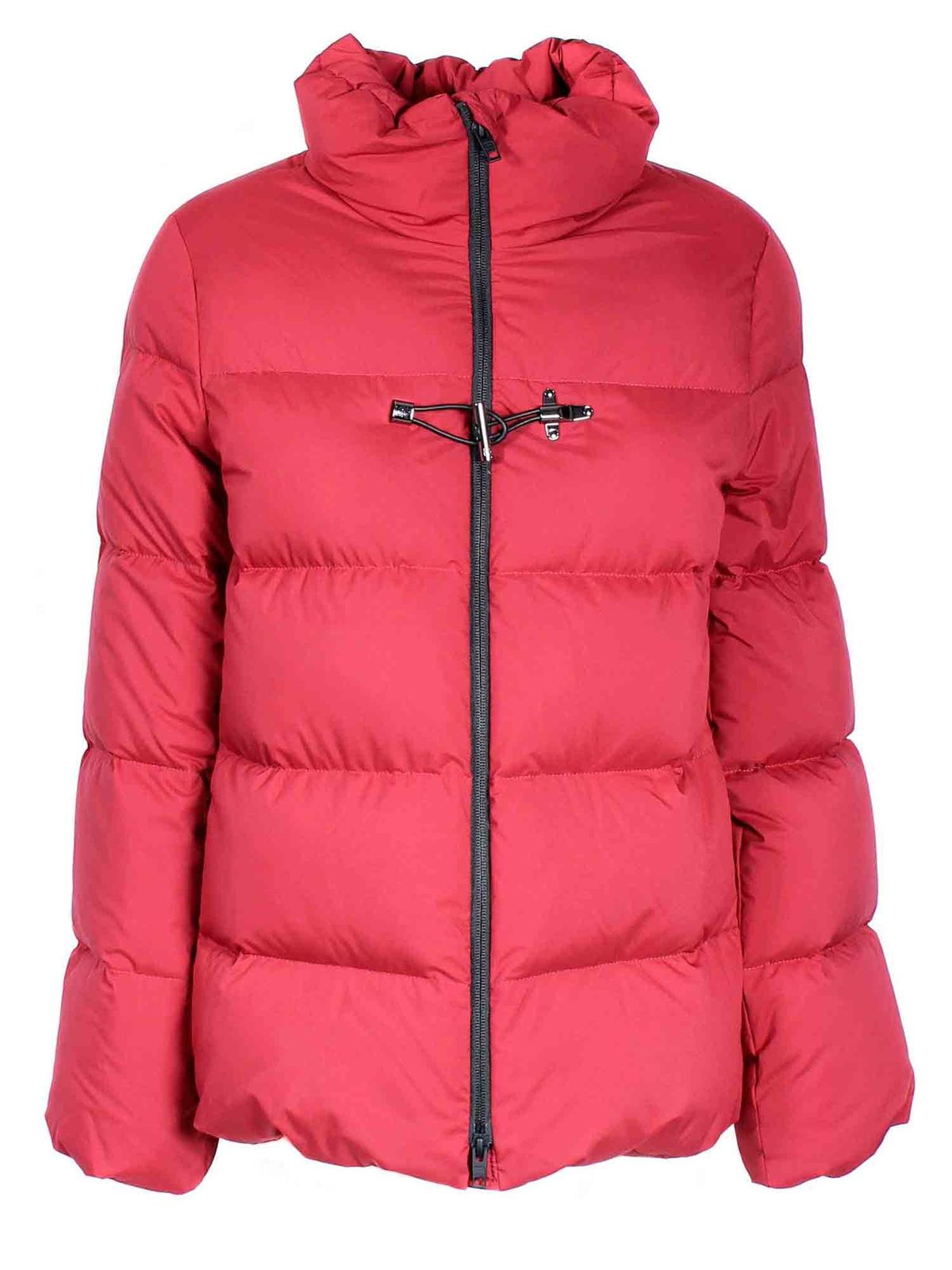 Padded coats Fay Short down jacket in red NAW32434240PGQR400