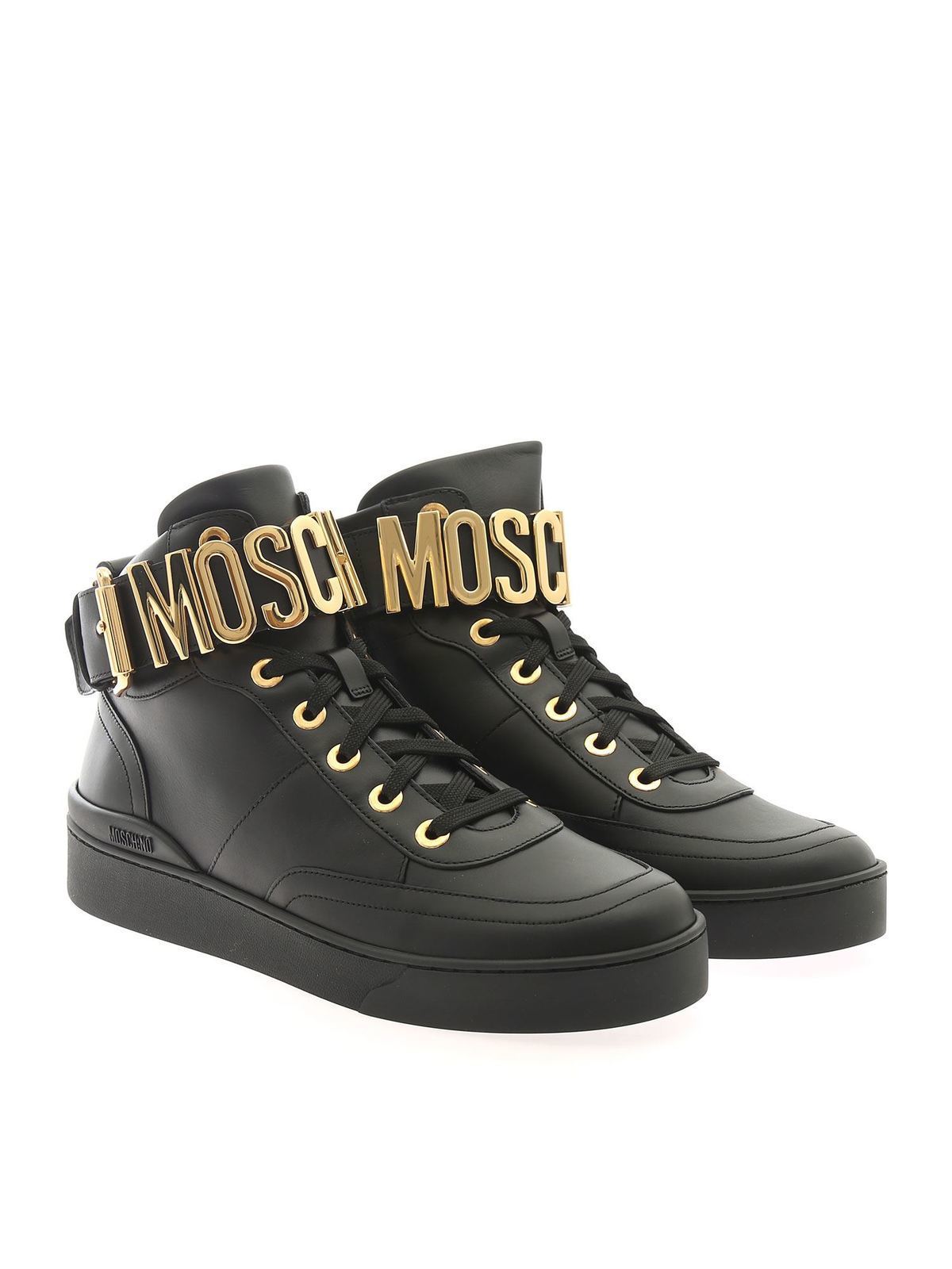 moschino high top sneakers