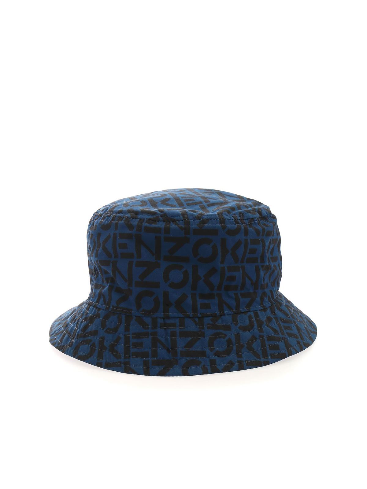 Cappelli Kenzo - Cappello monogram blu e nero - FB65AC904F3078 | iKRIX.com
