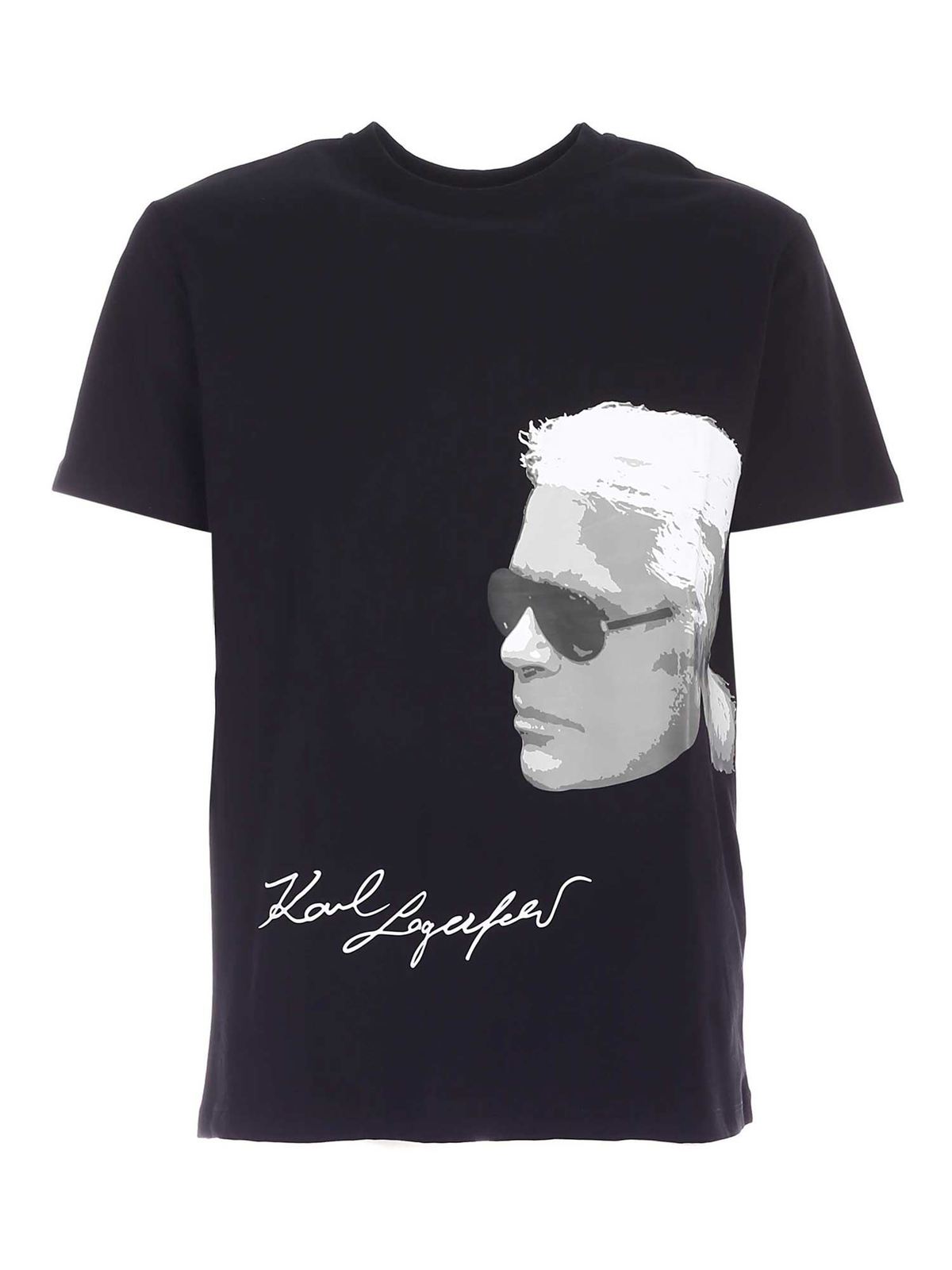 T-shirts Karl Lagerfeld - New Karl Face T-shirt in black - 755103512224990