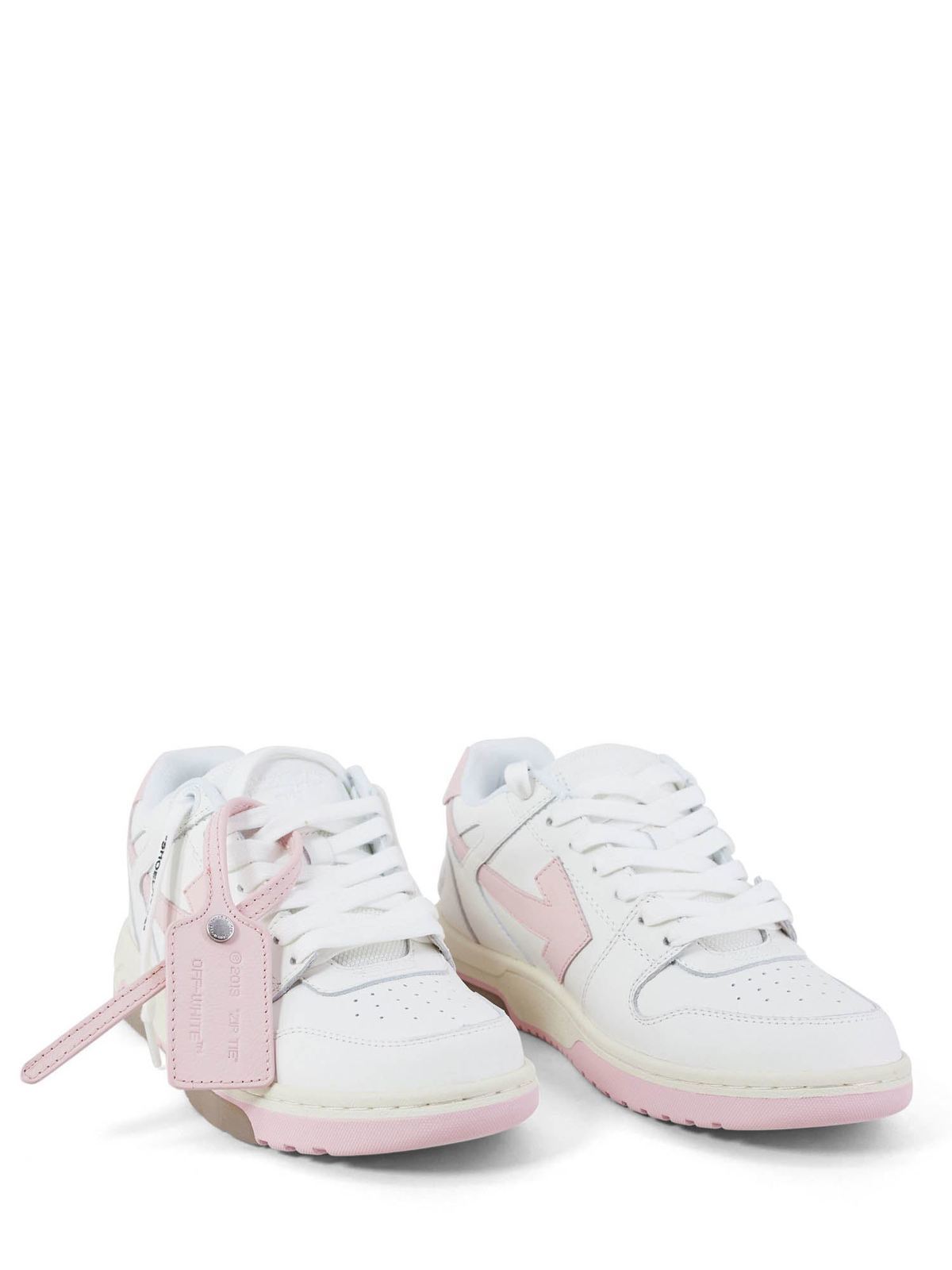 Trainers Off-White - Out Of Office sneakers in white and pink ...