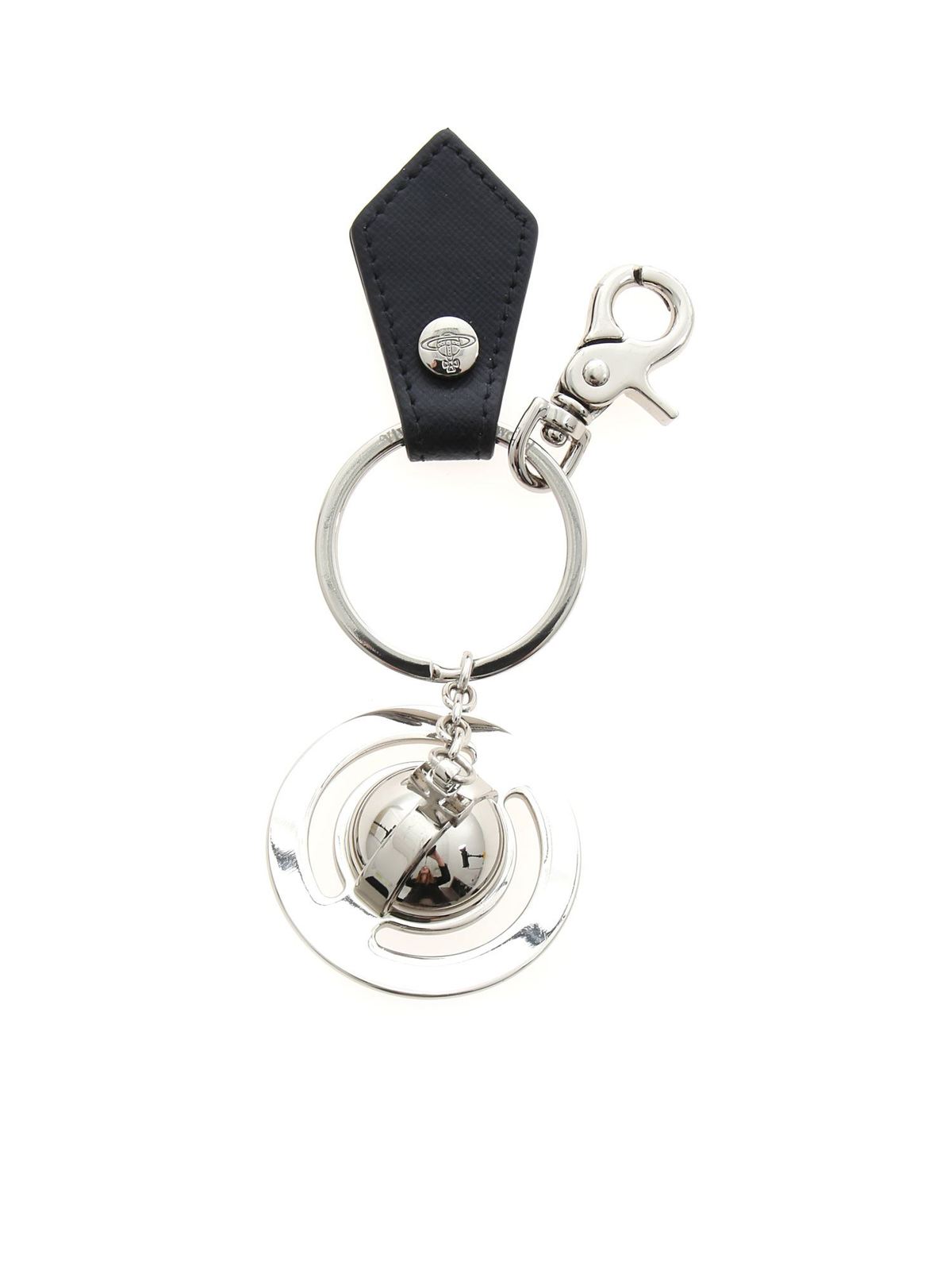Key holders Vivienne Westwood - Debbie 3D Orb keychain in silver and ...