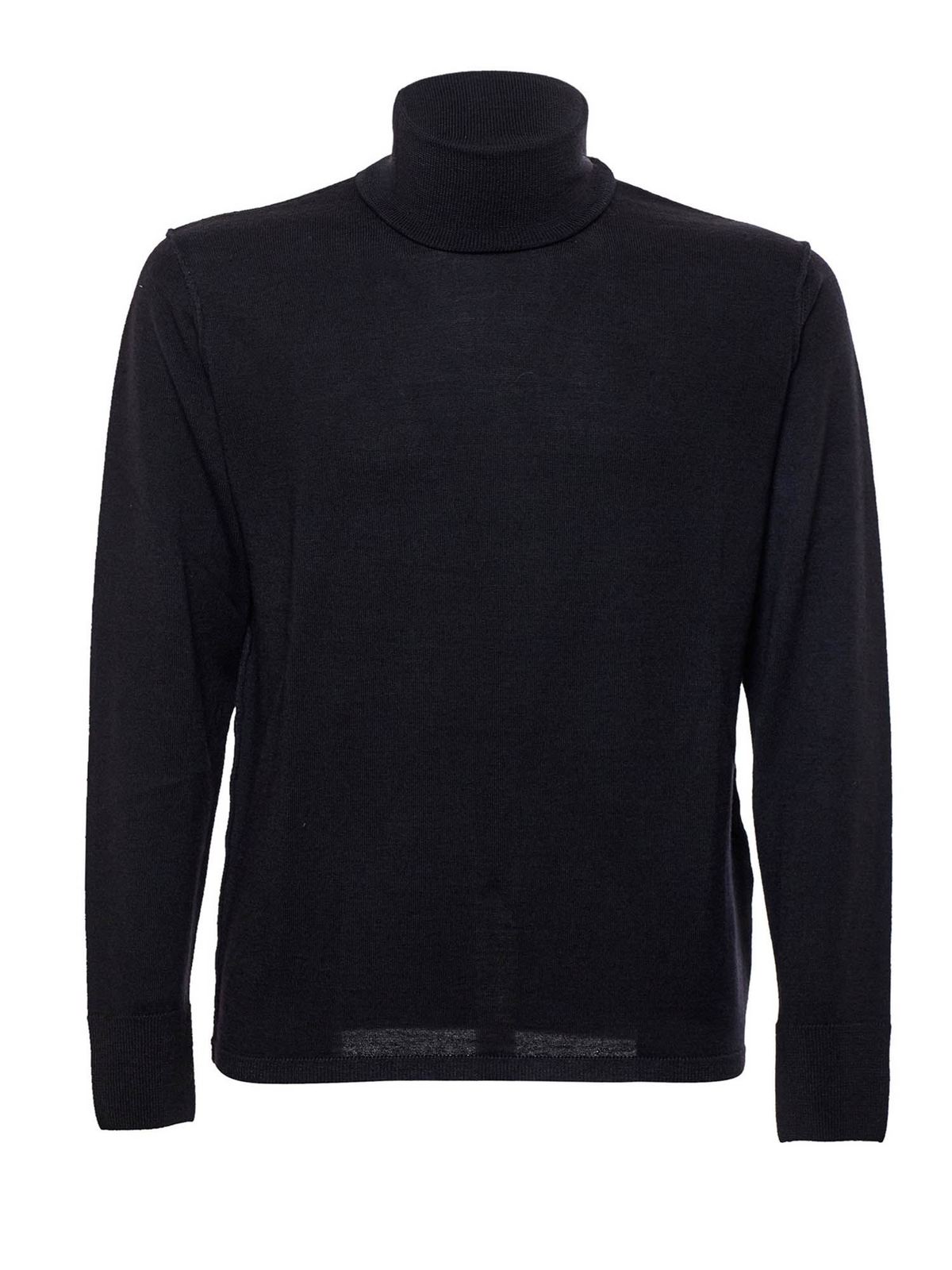 Turtlenecks & Polo necks Paolo Pecora - Basic turtleneck in black ...