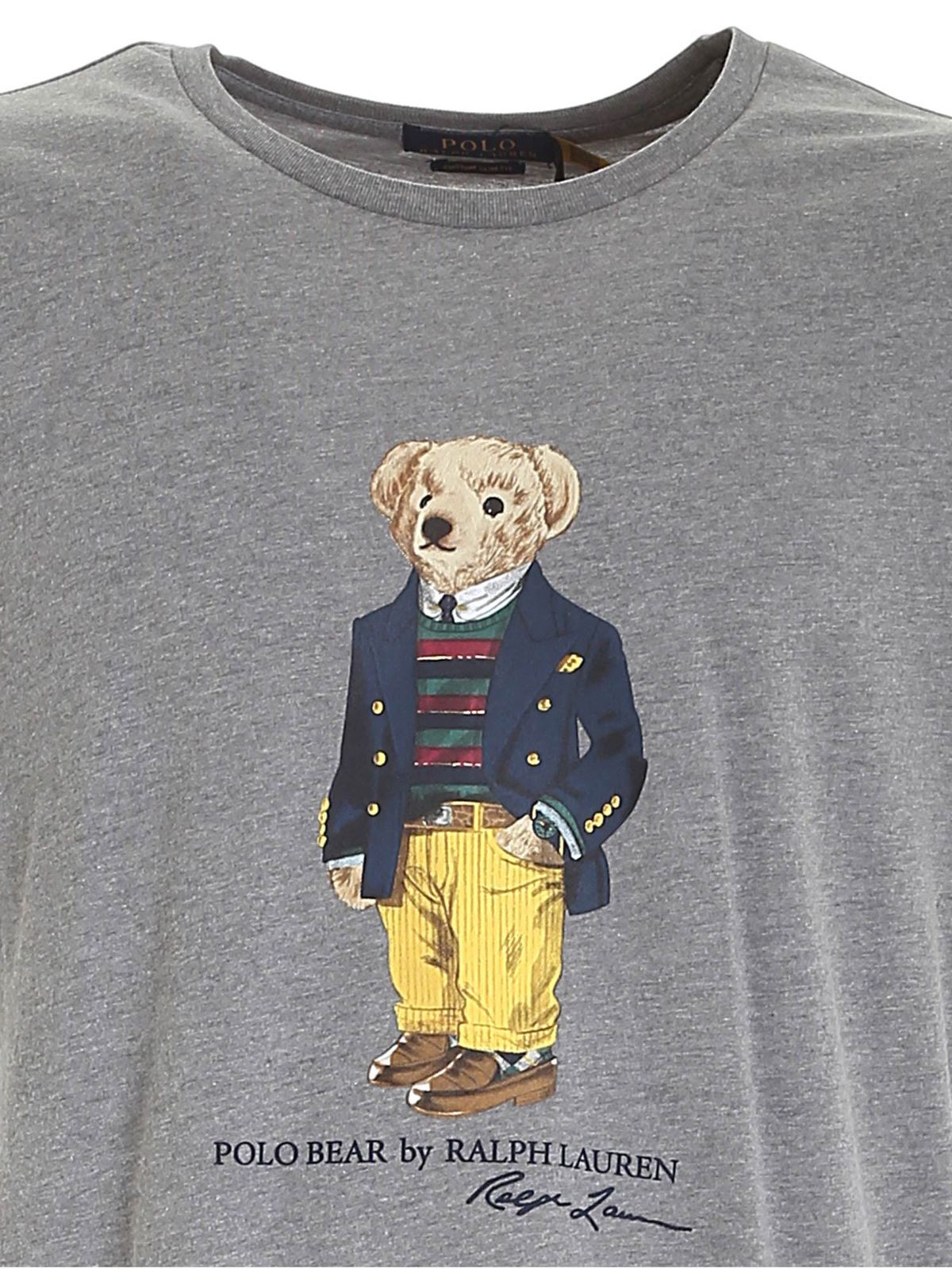 T-shirts Ralph Lauren - Polo Bear T-shirt in gray - 710853310004
