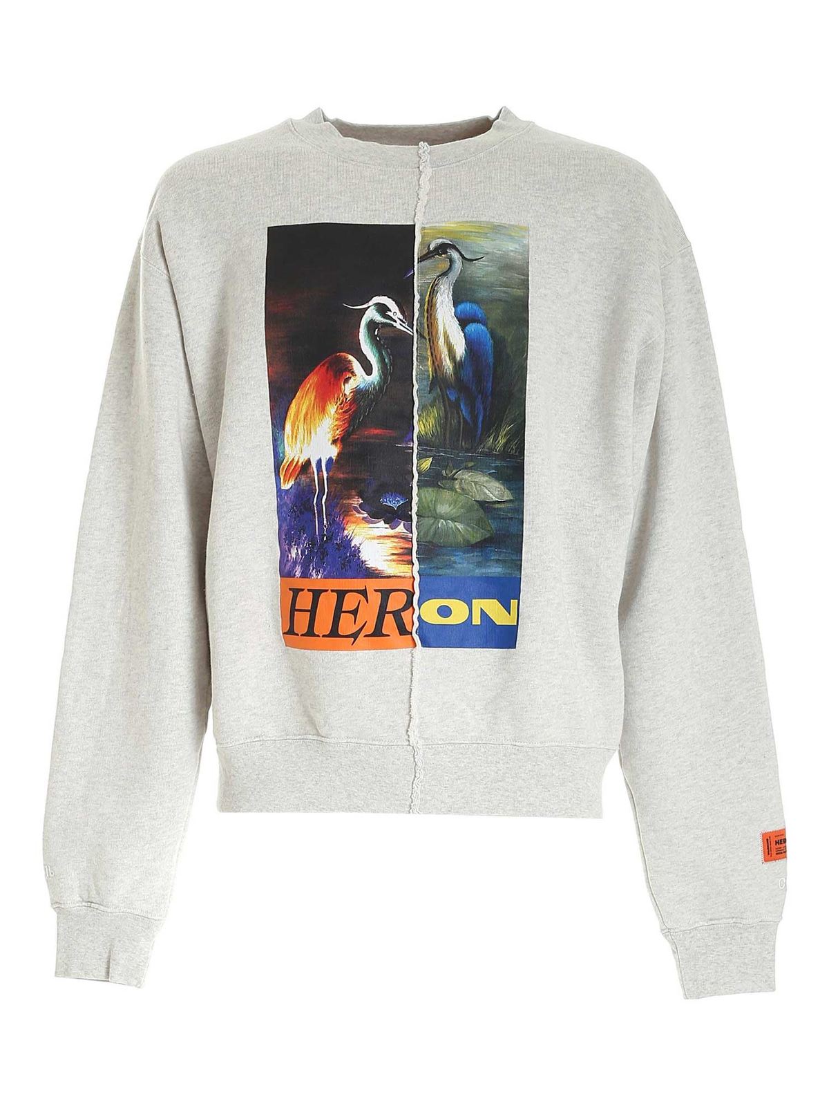 split crewneck sweatshirt