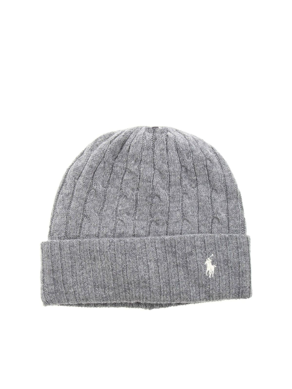 Hats & caps Polo Ralph Lauren - Classiccable cap in grey - 455858396002