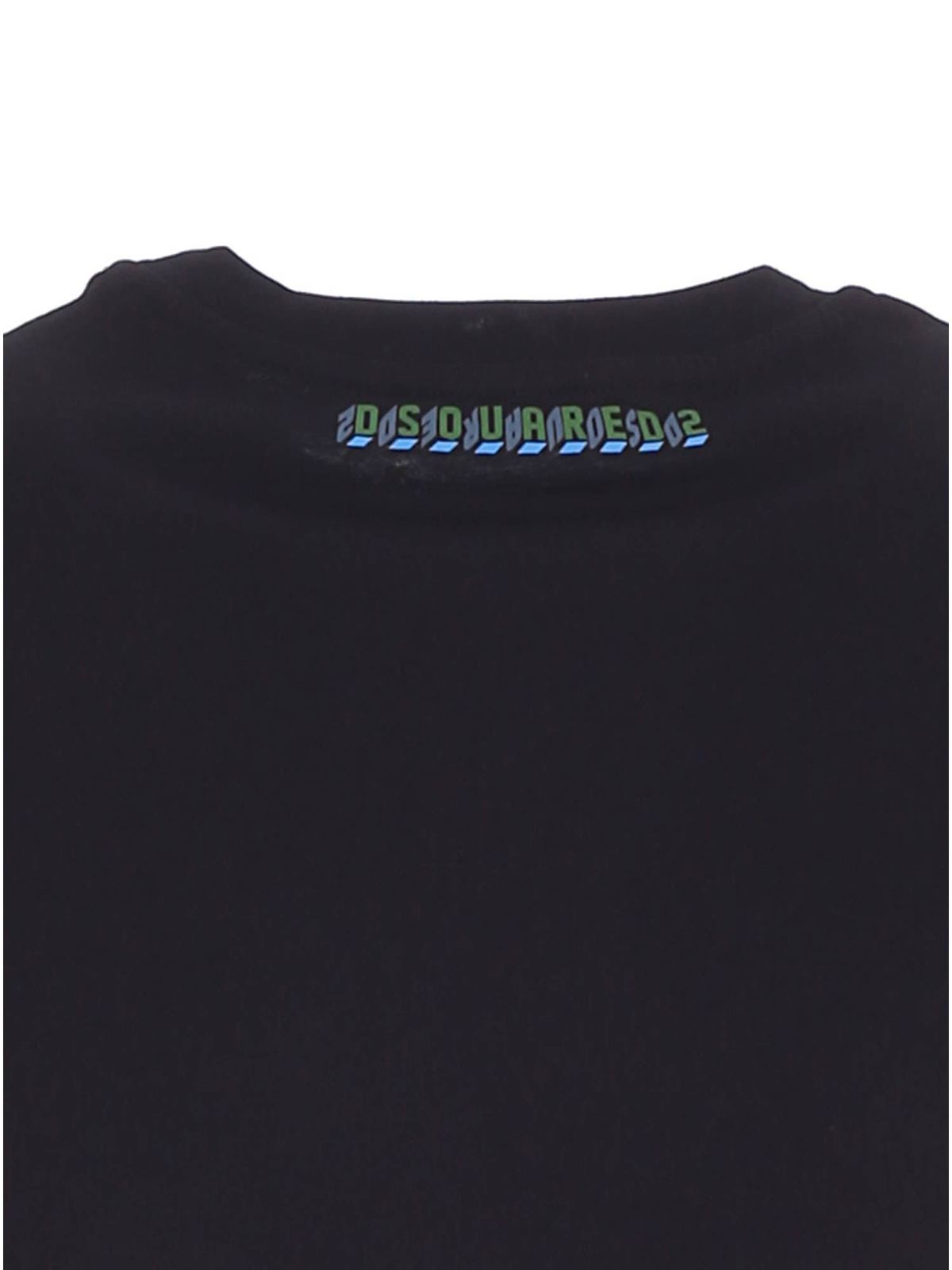 T-shirt Dsquared2 - T-shirt intima nera logata - D9M203640004 | iKRIX.com