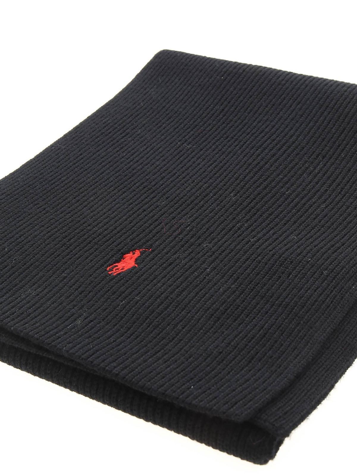 Scarves Polo Ralph Lauren Ribbed scarf in black 710761417001