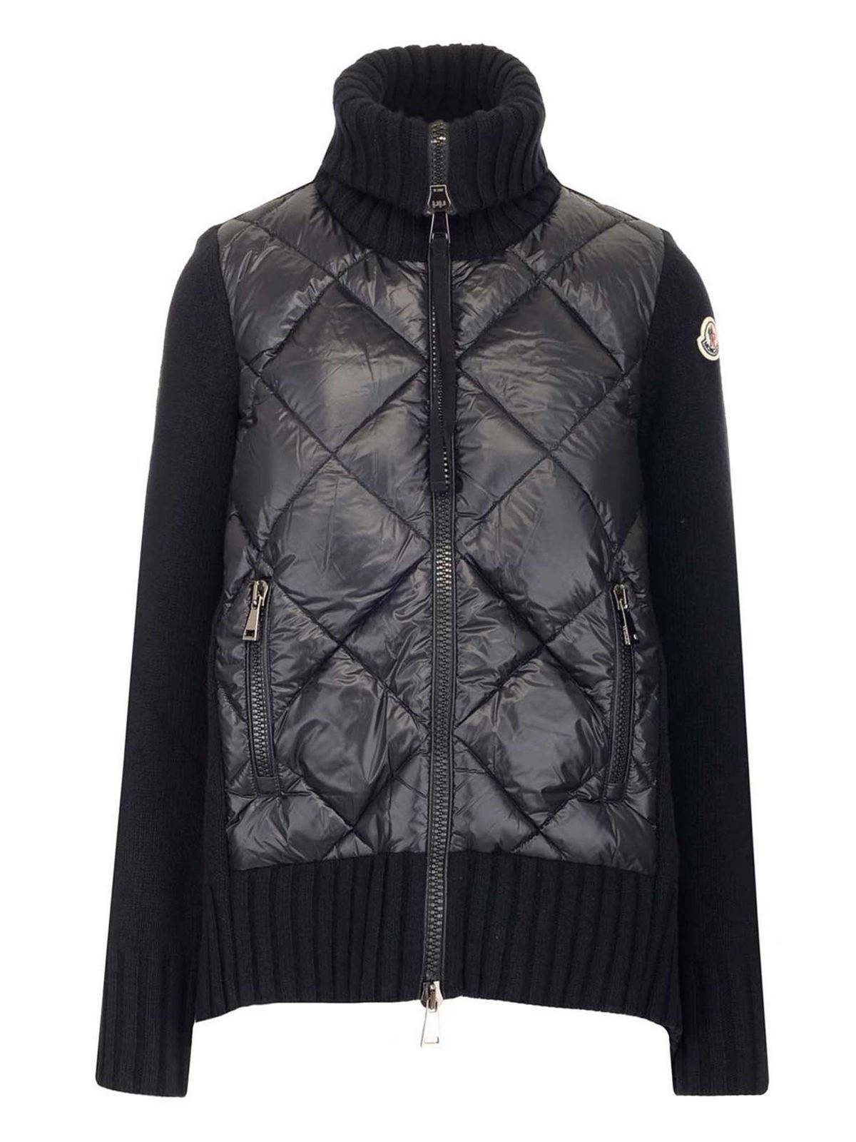 Cardigans Moncler - Knitted cardigan in black - 9B00029A9197999