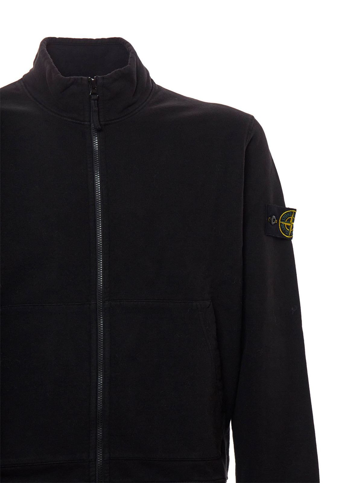 stone island full zip sweatshirt