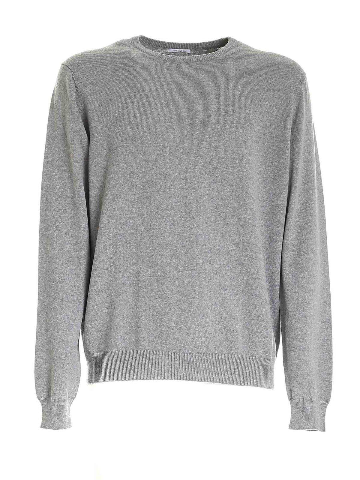 Crew necks Malo - Cashmere sweater in gray - UMA008F1K02E3104 | iKRIX.com