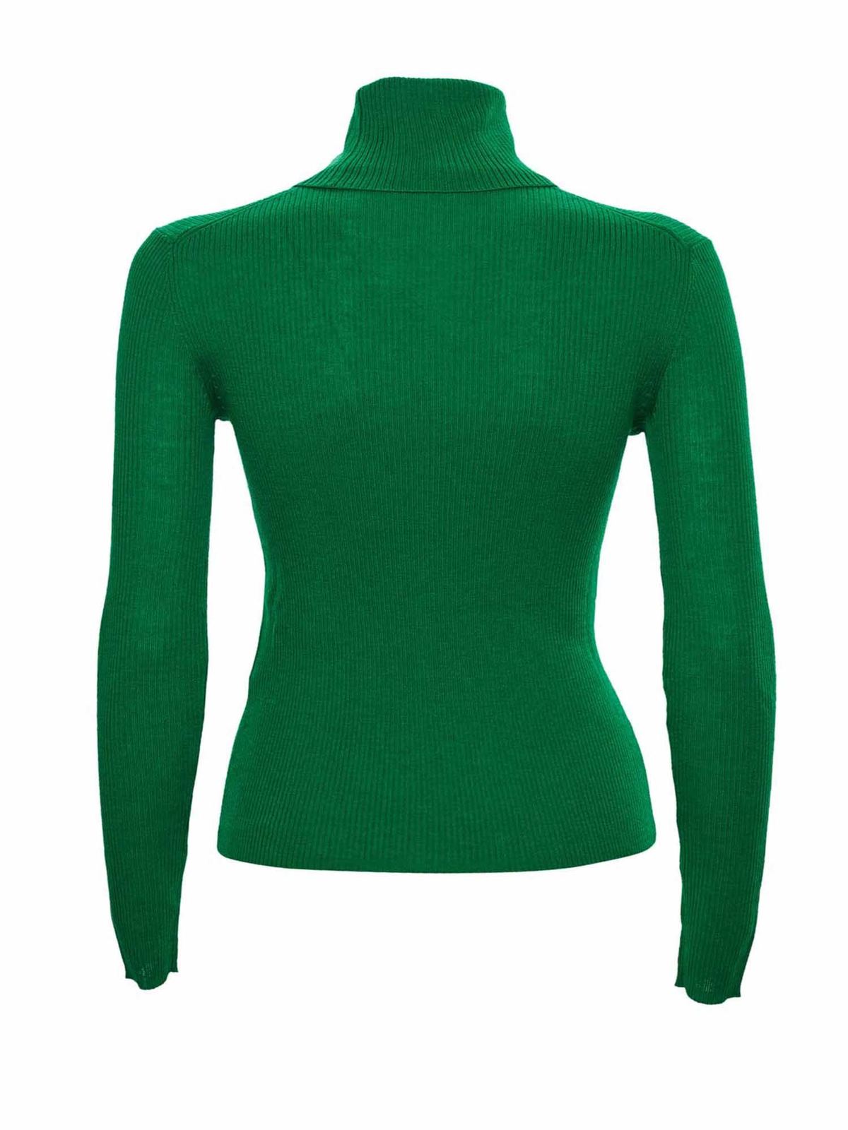 Turtlenecks & Polo necks P.A.R.O.S.H. - Classic turtleneck in green ...