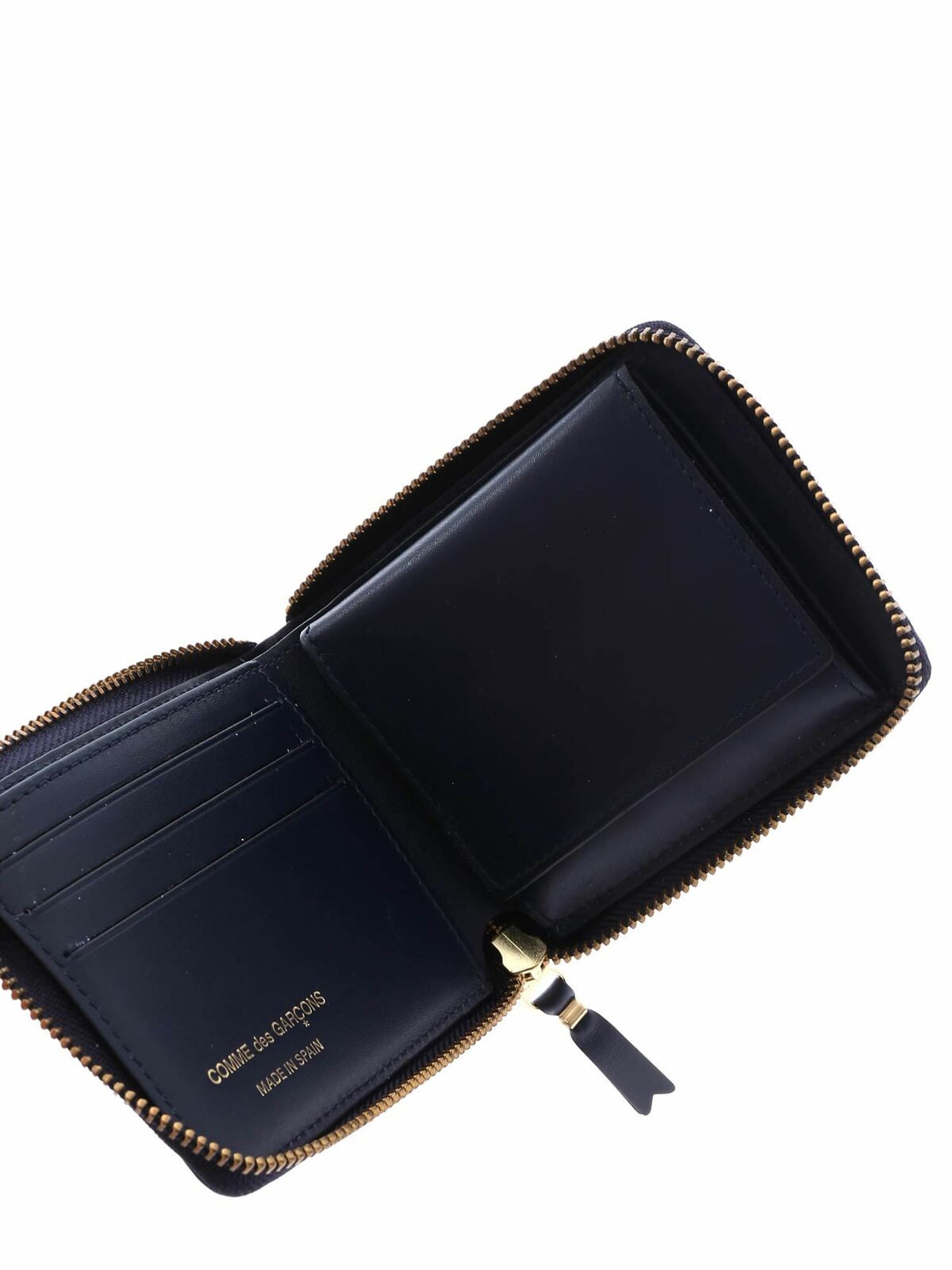 Comme des Garçons Leather Classic Cardholder in Navy Womens Accessories Wallets and cardholders Blue 