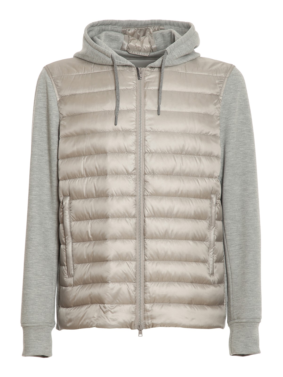 Herno Padded Zip-up Bomber Jacket In Grey
