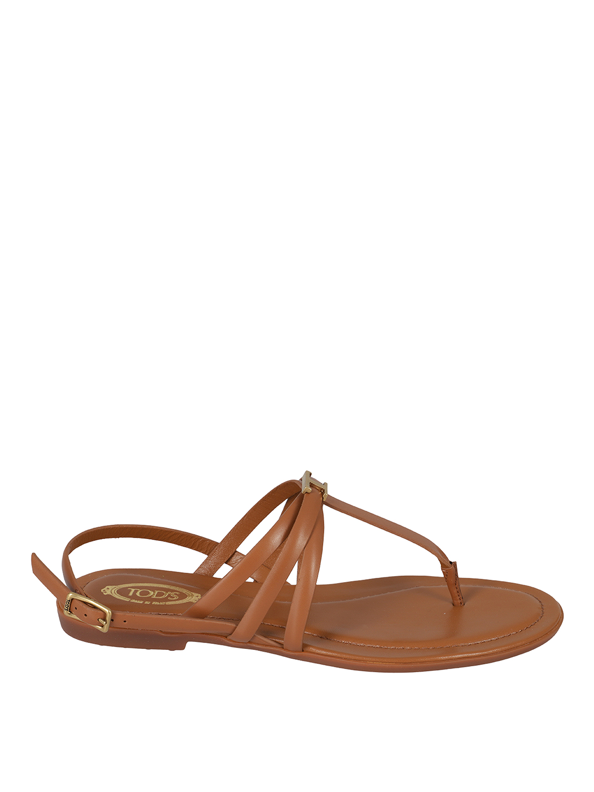 TOD'S LEATHER THONG SANDALS