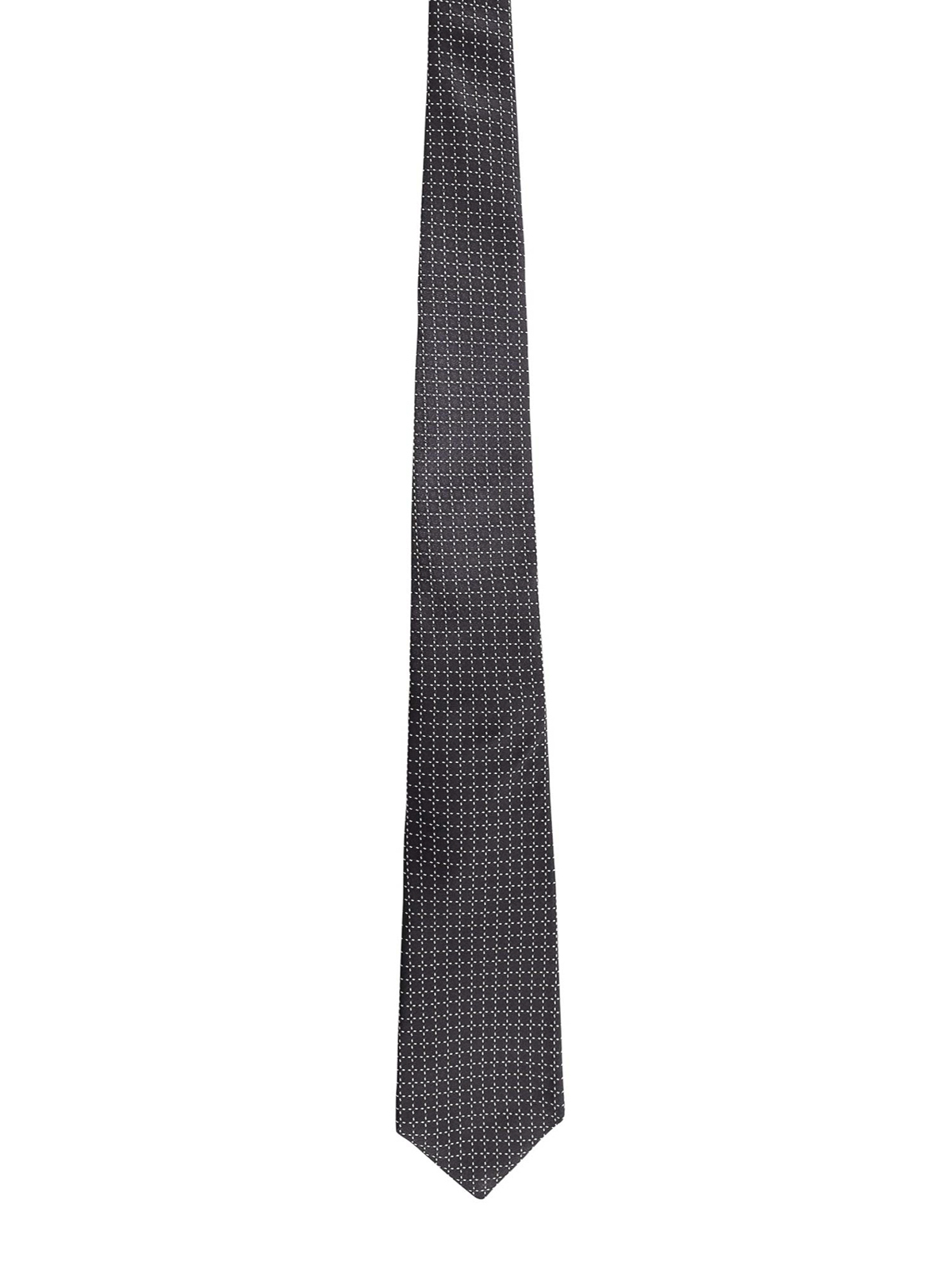 Kiton Grey Silk Tie
