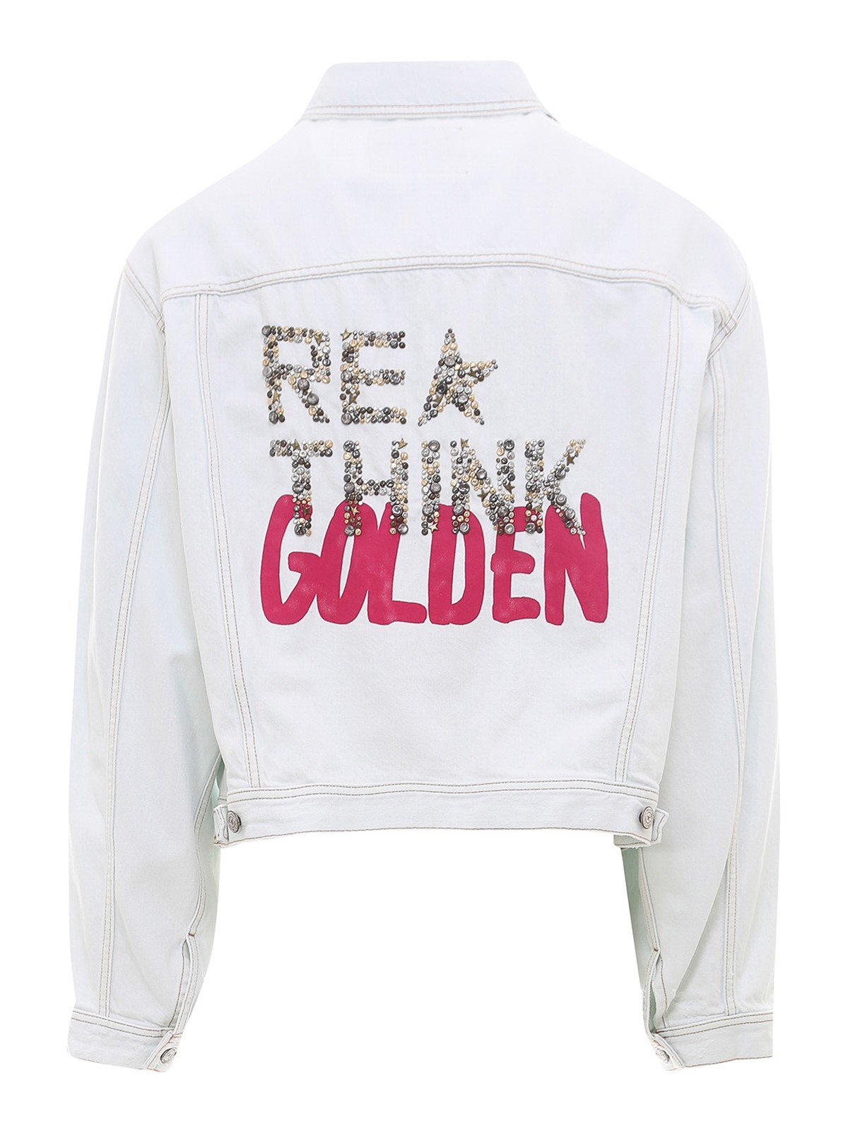 Golden Goose - Back print denim jacket 