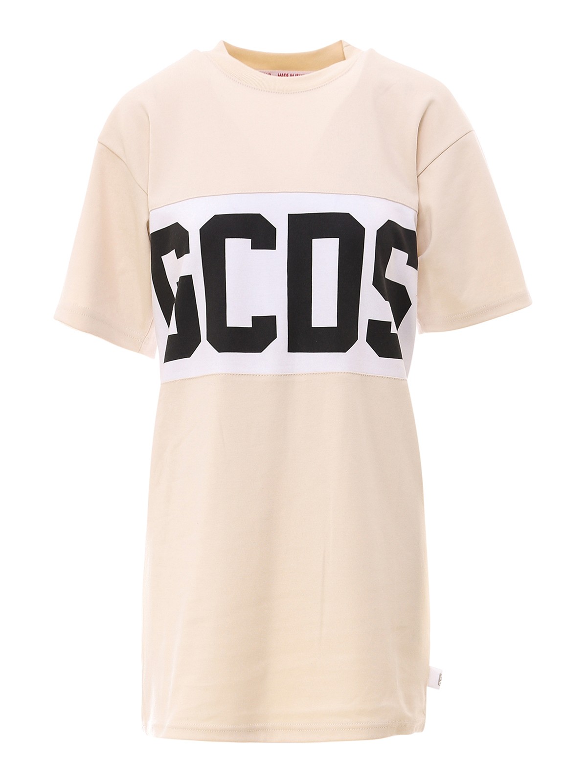 GCDS LOGO STRIPE T-SHIRT DRESS