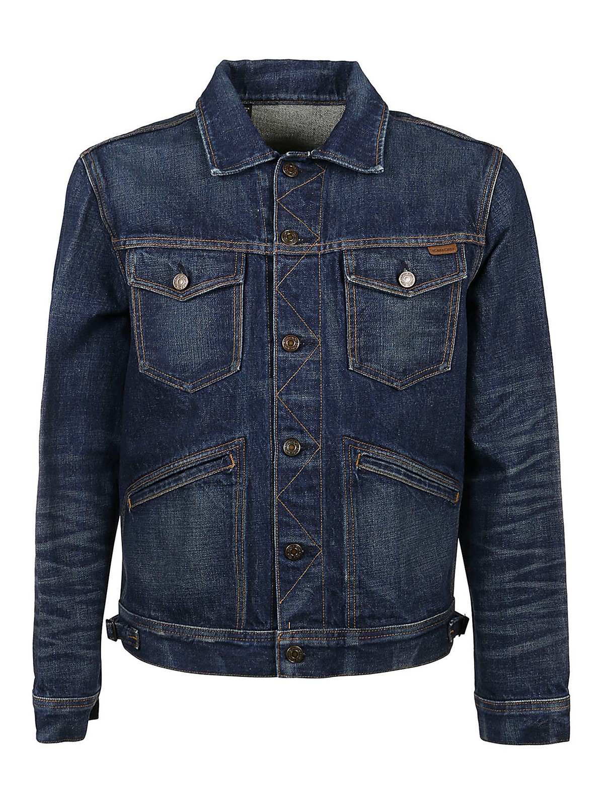 Denim jacket Tom Ford - Faded denim jacket - TFD111BVJ31B18 | iKRIX.com