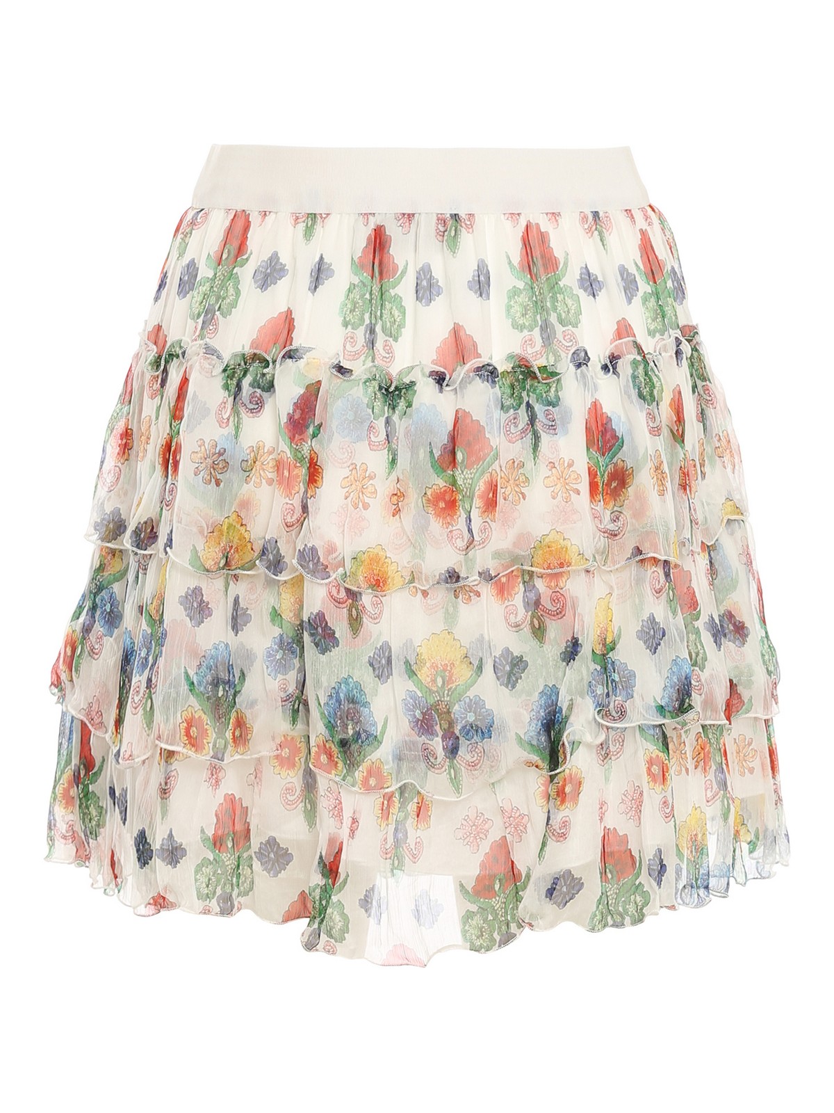 Mini skirts Ermanno Scervino - Floral patterned mini skirt - GN22STB24980