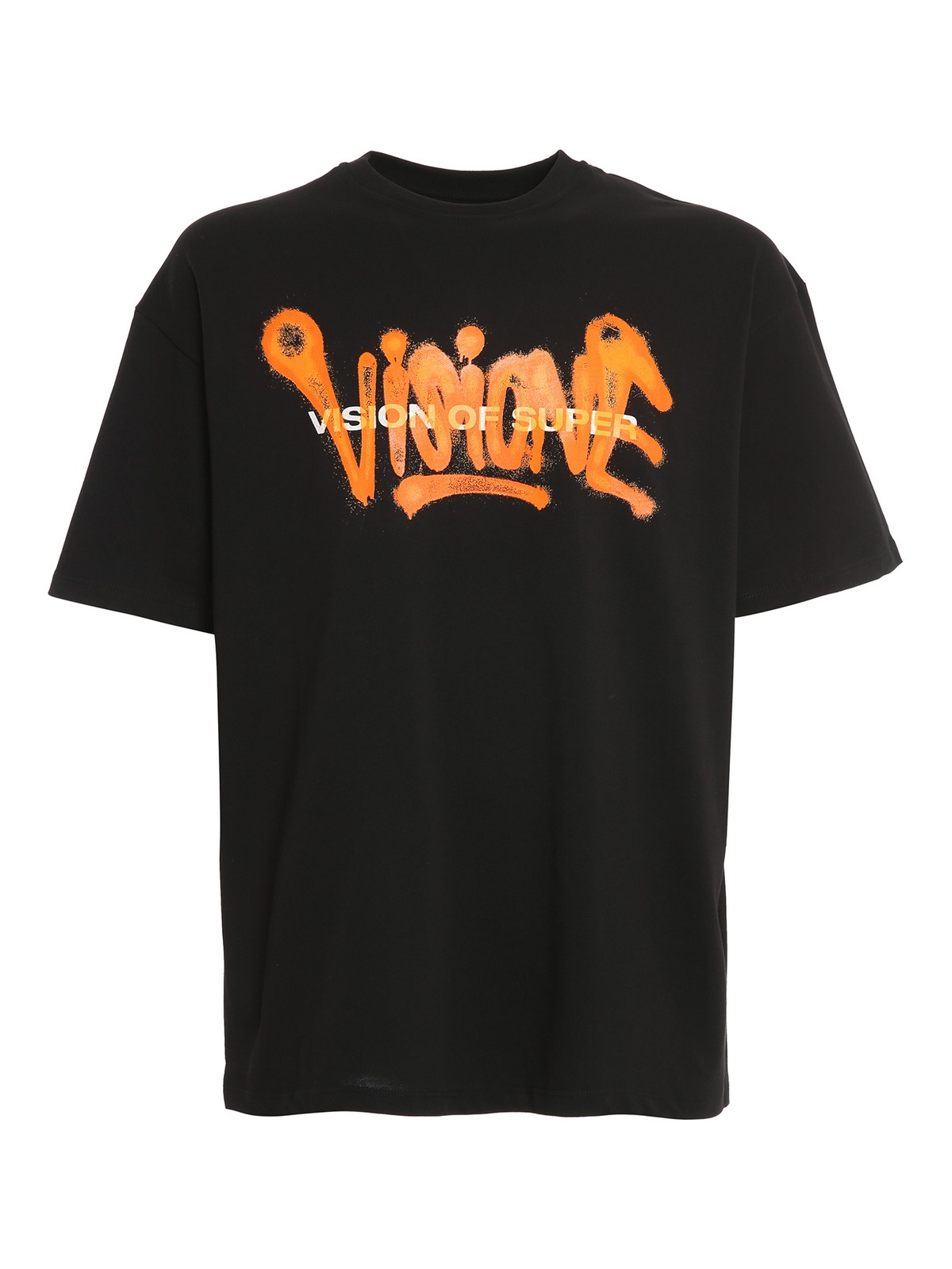 Tshirts Vision Of Super Sprayed effect print Tshirt B1SPRAYORBLACK