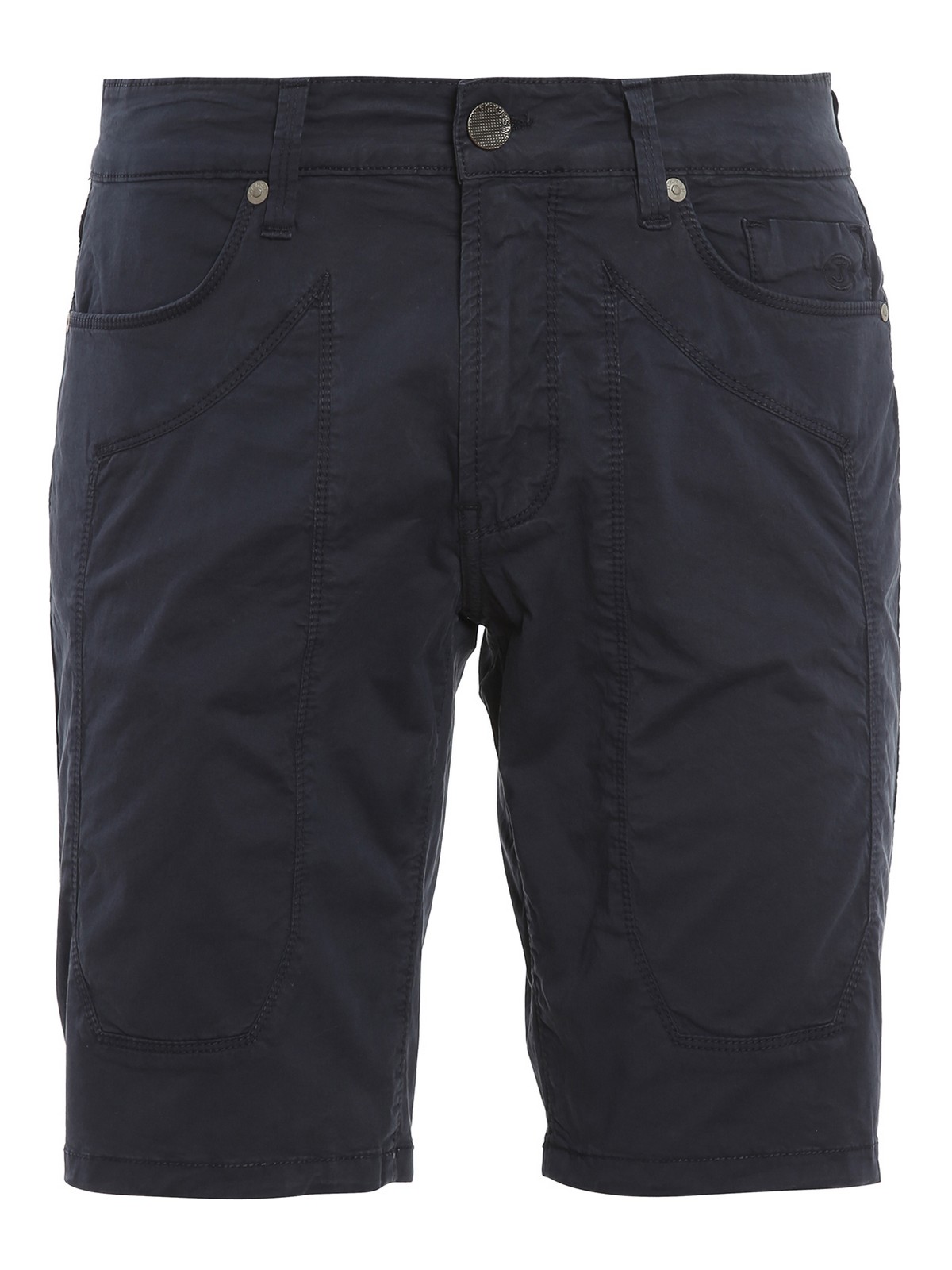 Jeckerson Cotton Bermuda Shorts In Dark Blue