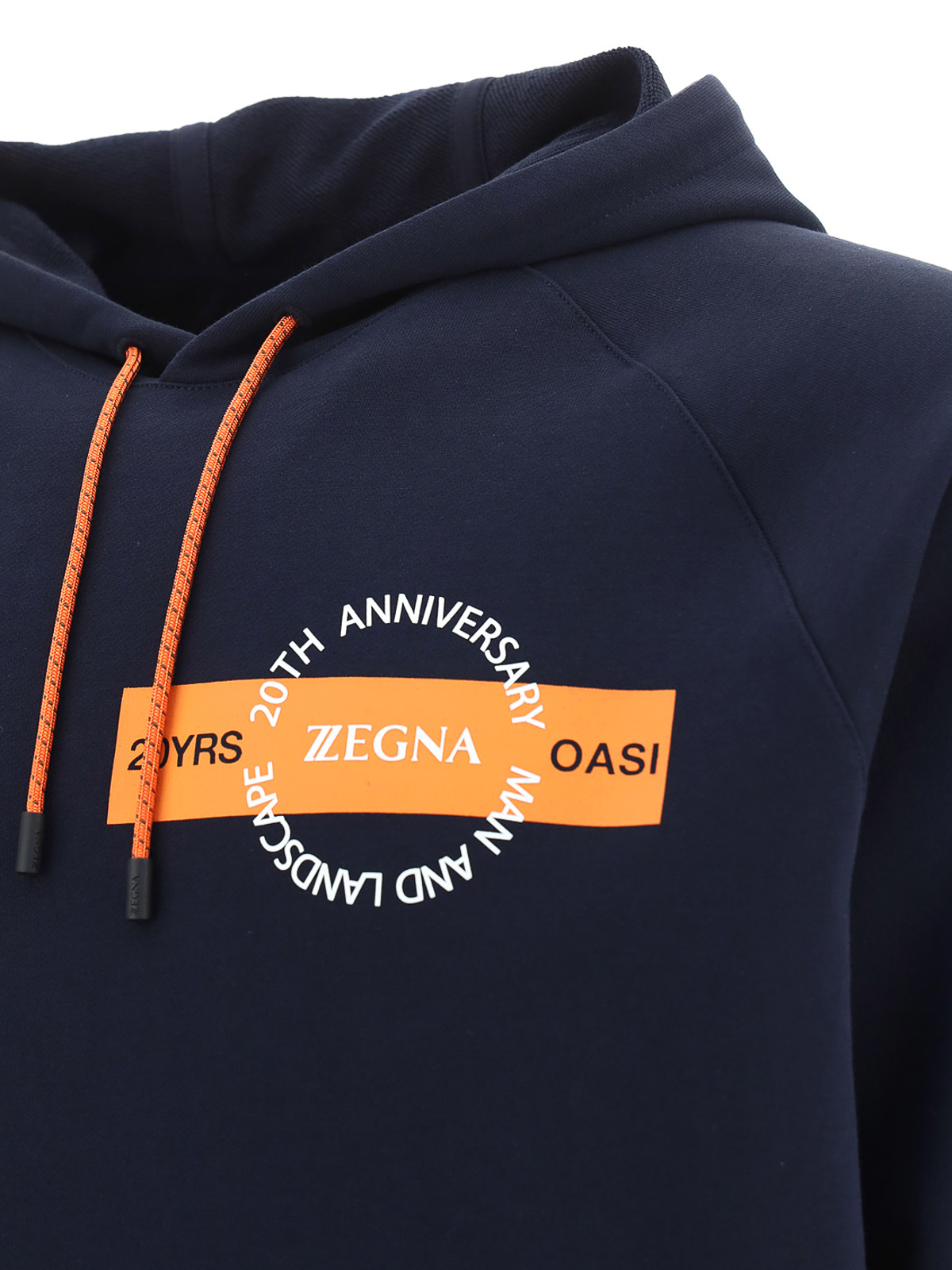 Z Zegna - Blue cotton hoodie - Sweatshirts & Sweaters - VW458ZZ857P8P2