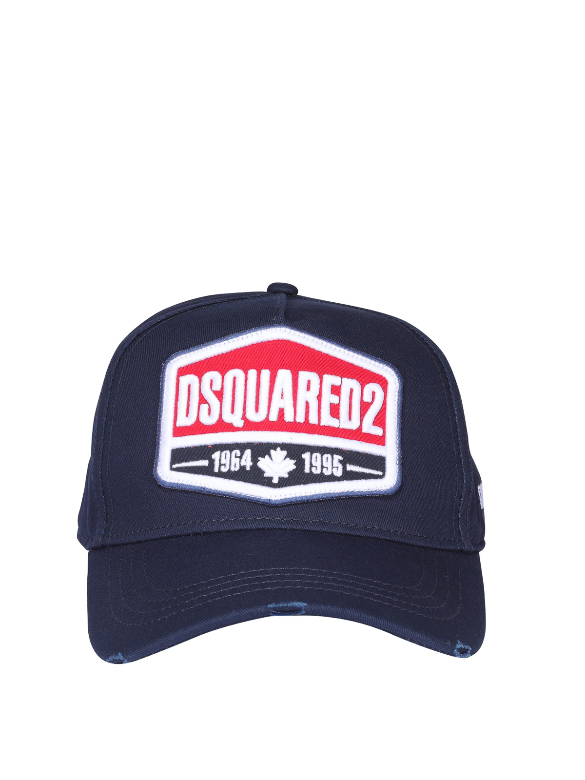 Dsquared2 Used Effect Baseball Cap In Blue