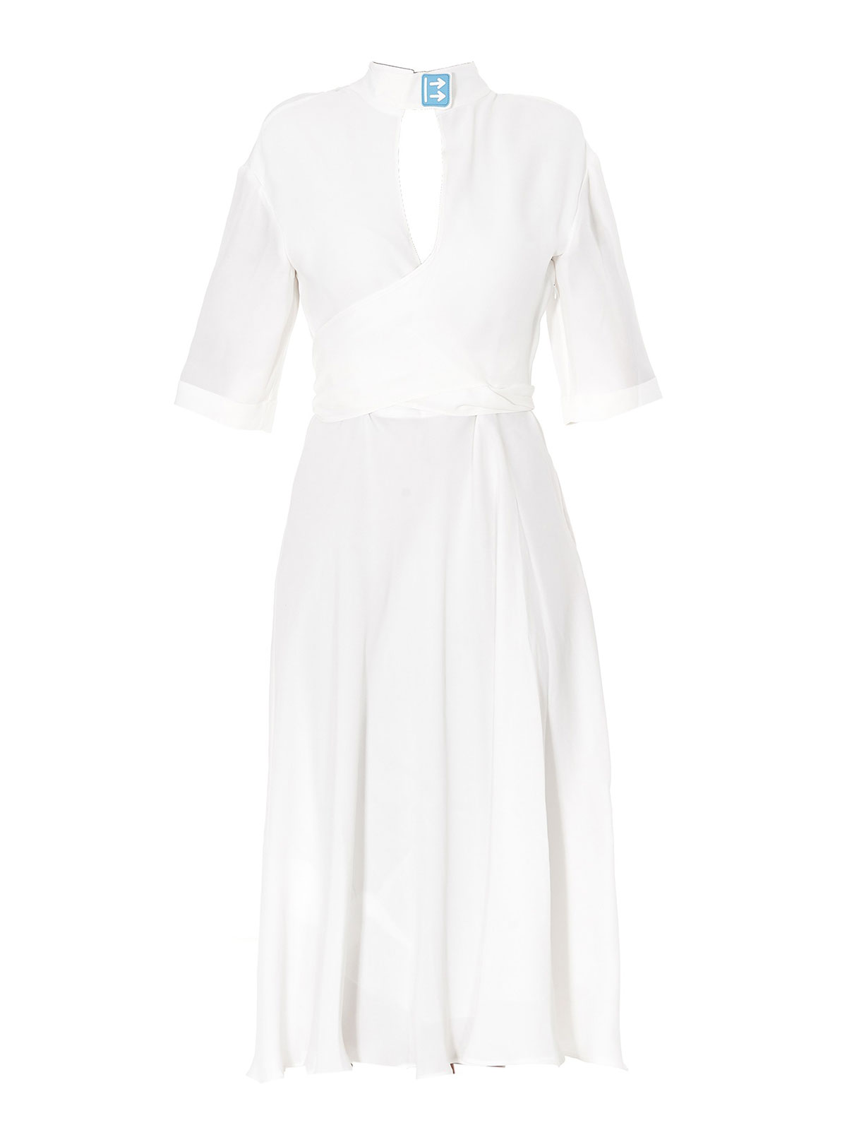 OFF-WHITE ARROWS DETAIL TURTLENECK DRESS