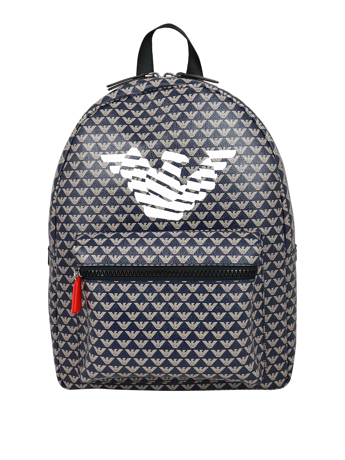 Armani Jr Kids' Logoed Backpack In Blue