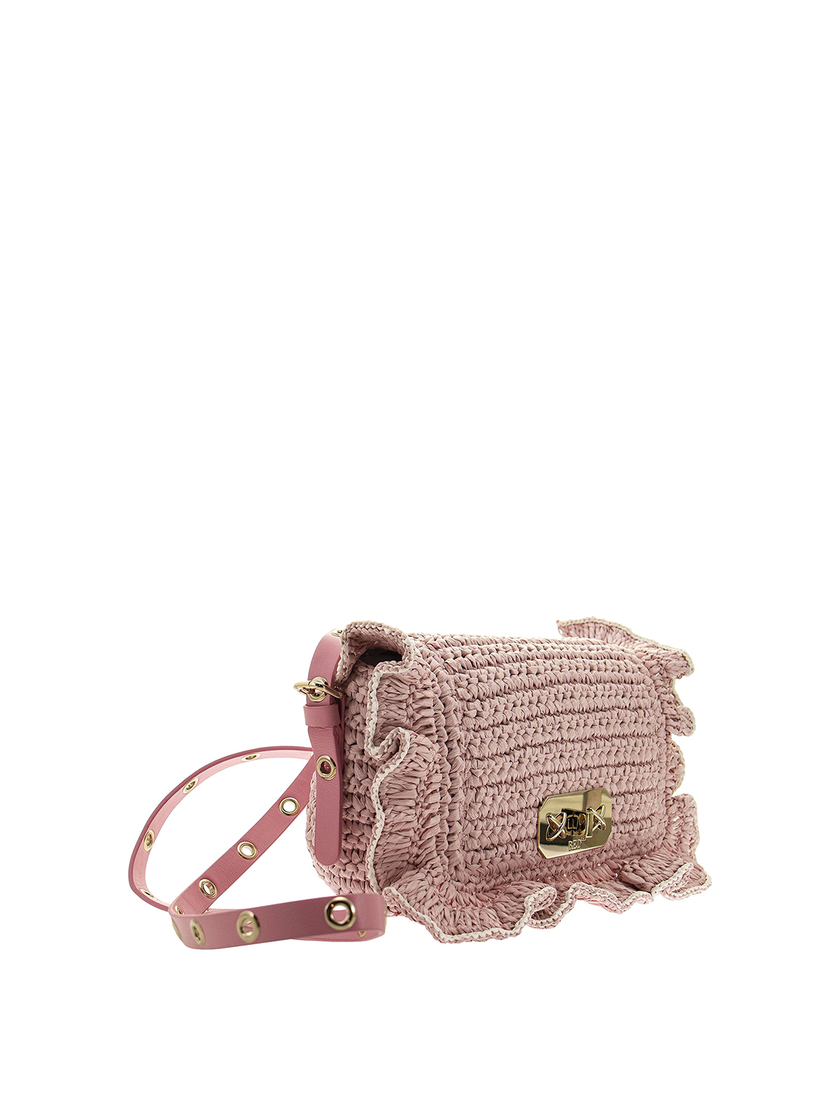 valentino raffia clutch
