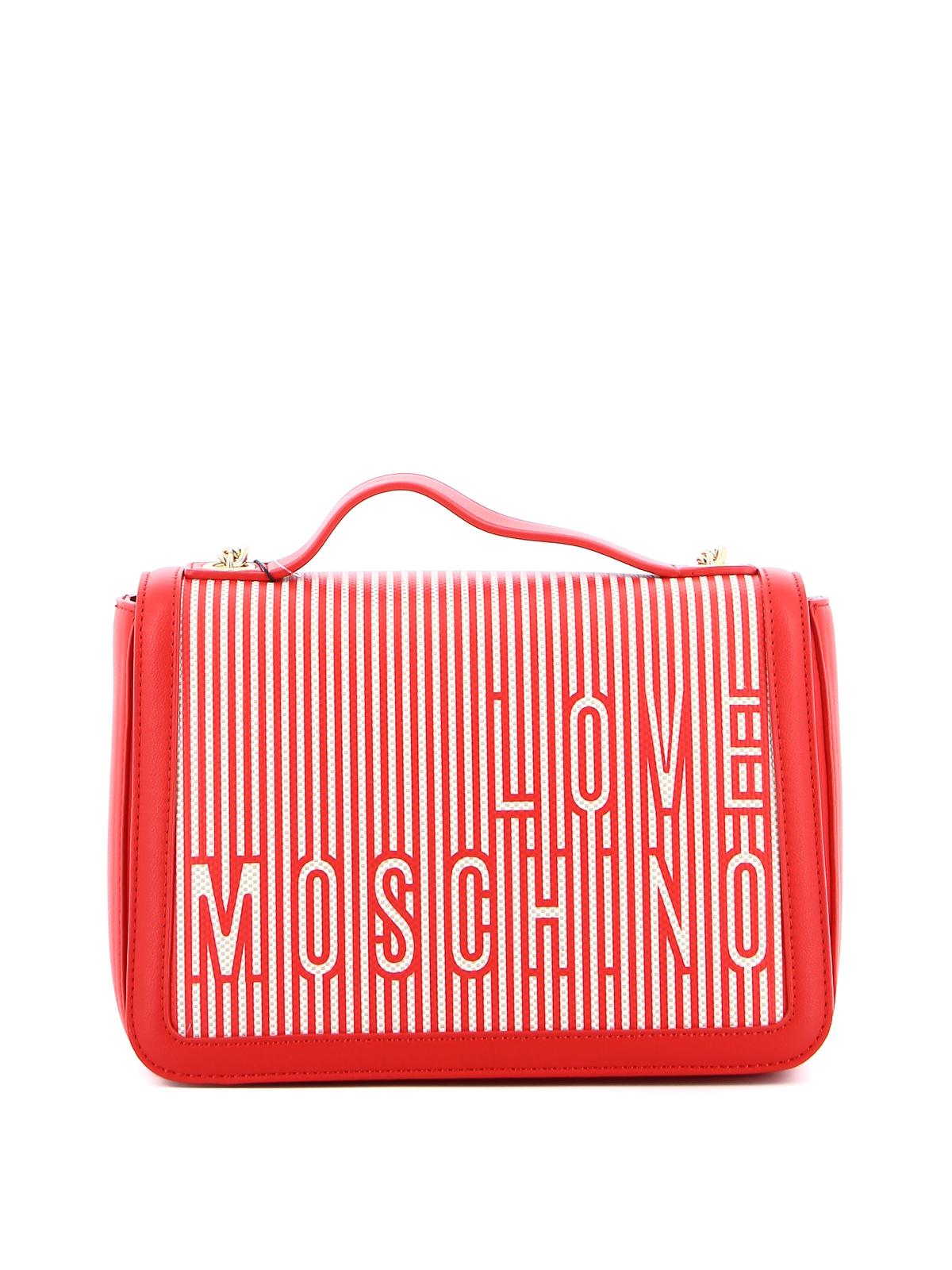 Love Moschino Faux leather and canvas shoulder bag shoulder bags