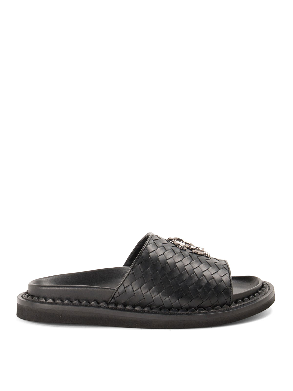 Sandals Roberto Cavalli - Woven leather sandals - 10783A | iKRIX.com