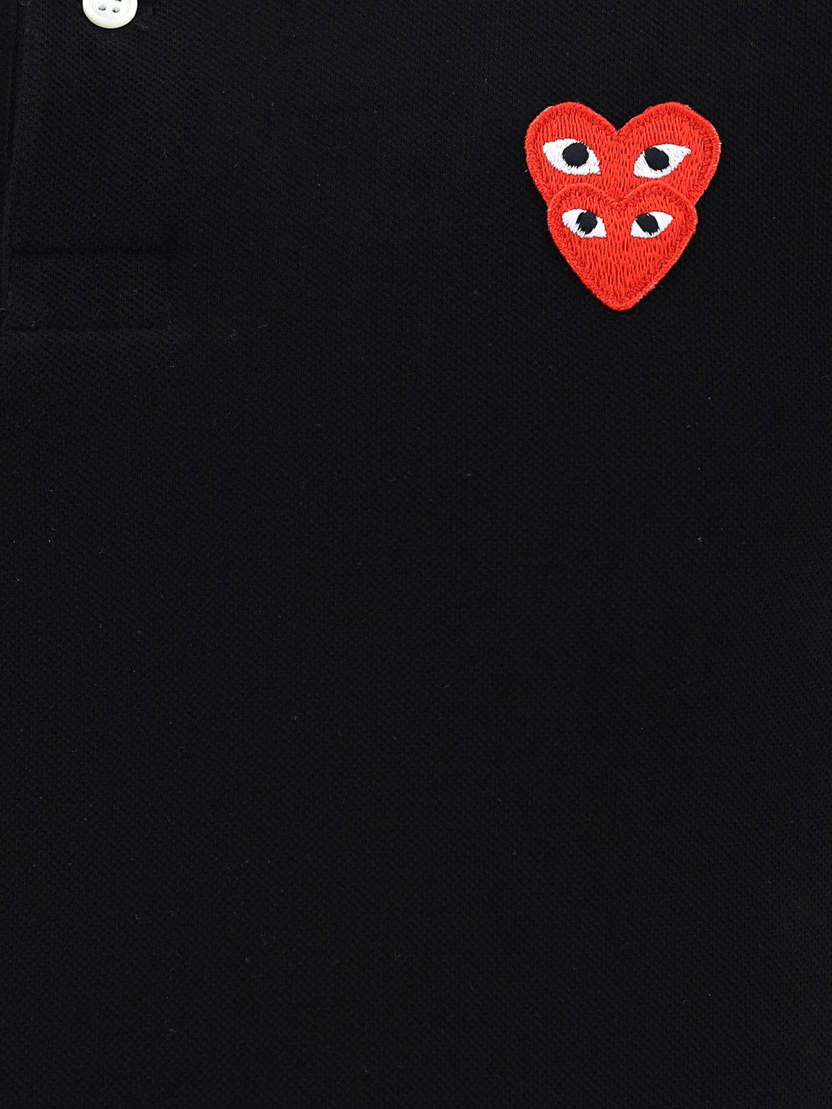 comme des garcons play double heart logo tee