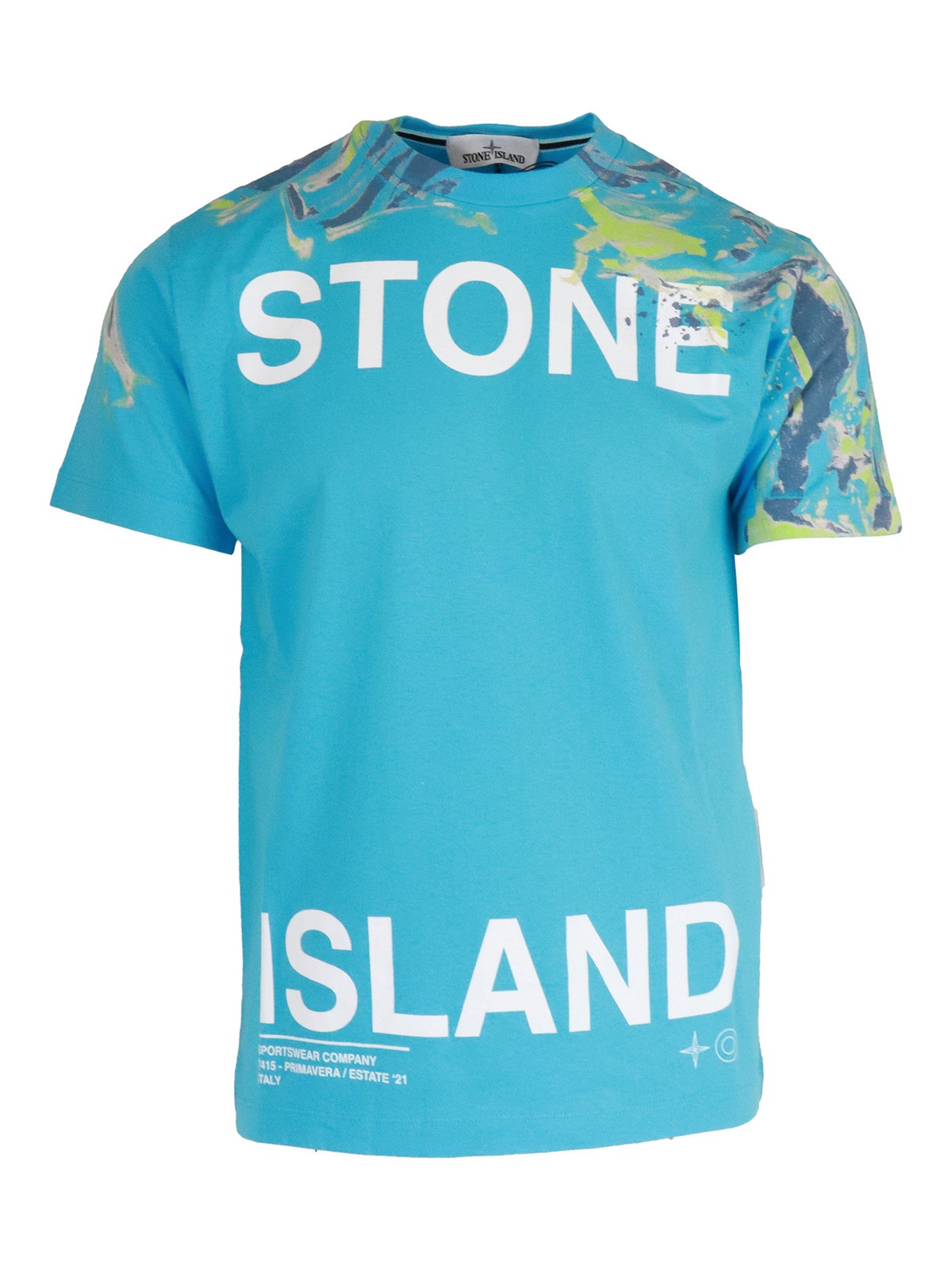 STONE ISLAND T-SHIRT CON STAMPA LOGO