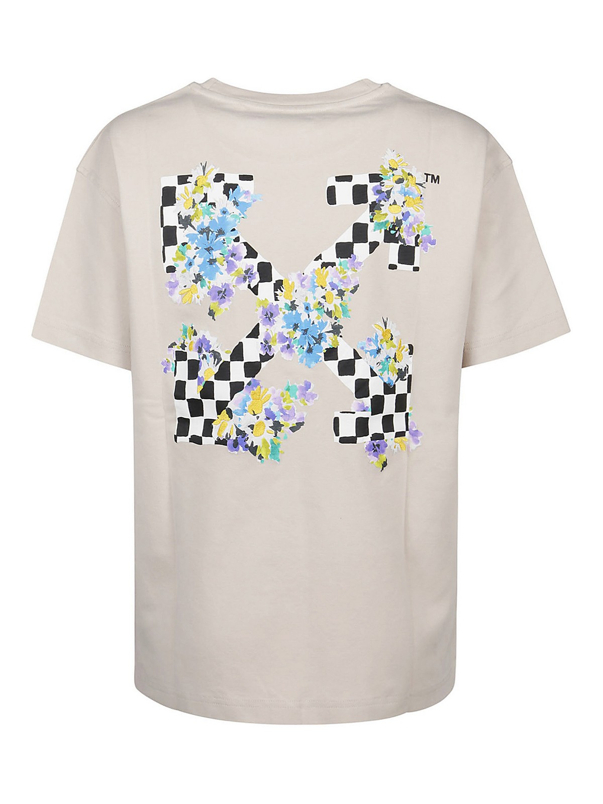 T-shirts Off-White - Flowers Arrow logo T-shirt - OWAA089S21JER0020901