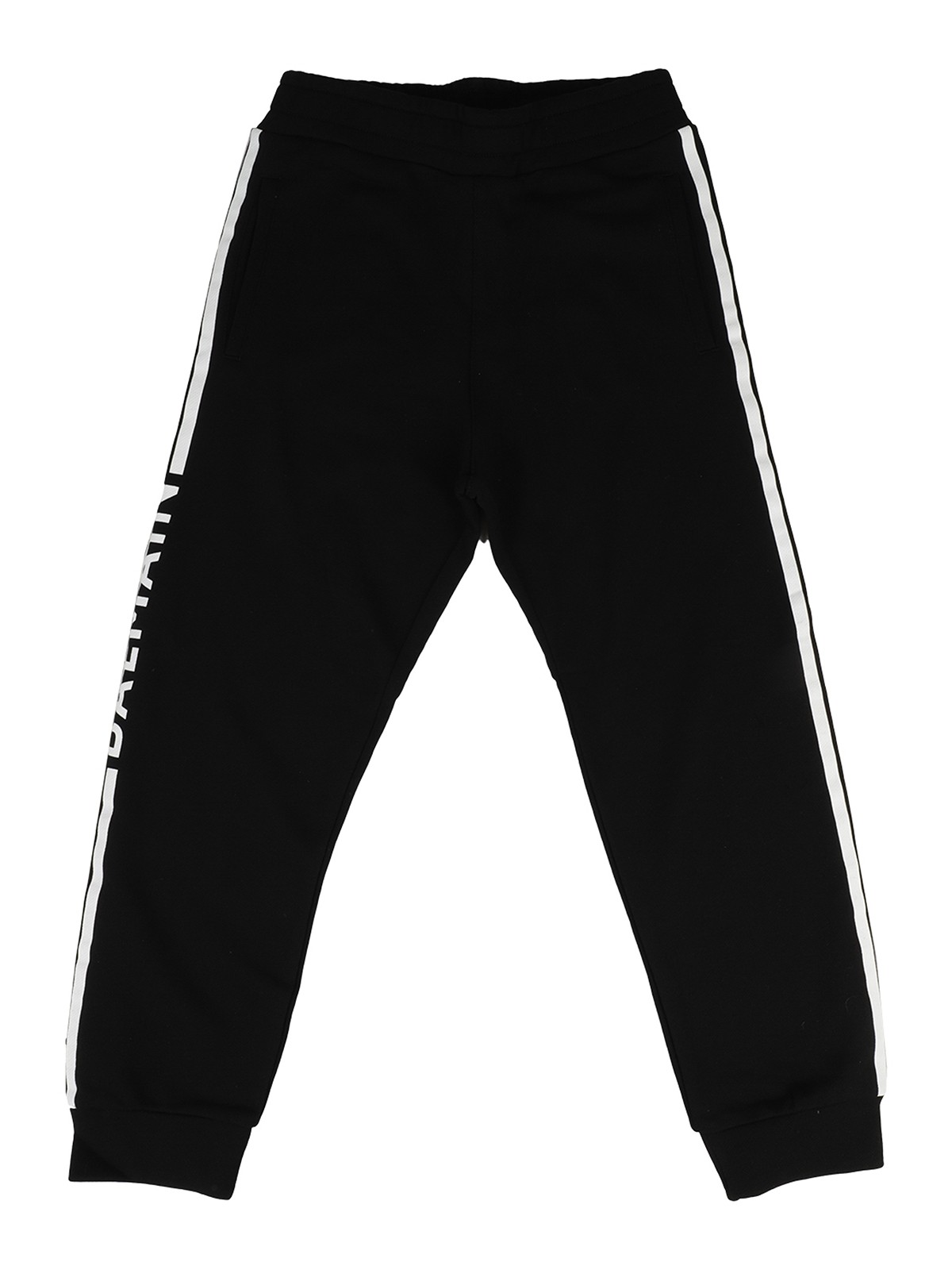 Balmain Teen Side Stripe Track Pants In Black