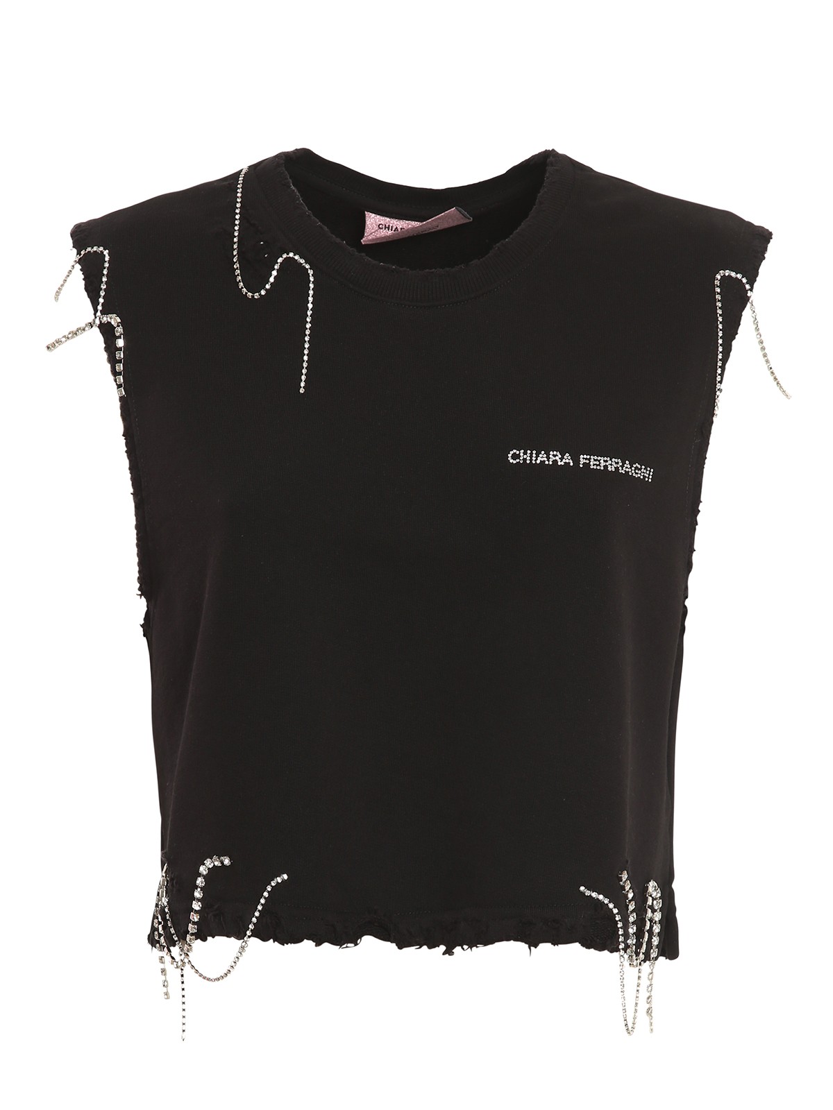 Tops Und Tank Tops Chiara Ferragni Top Schwarz CFT125BLACK