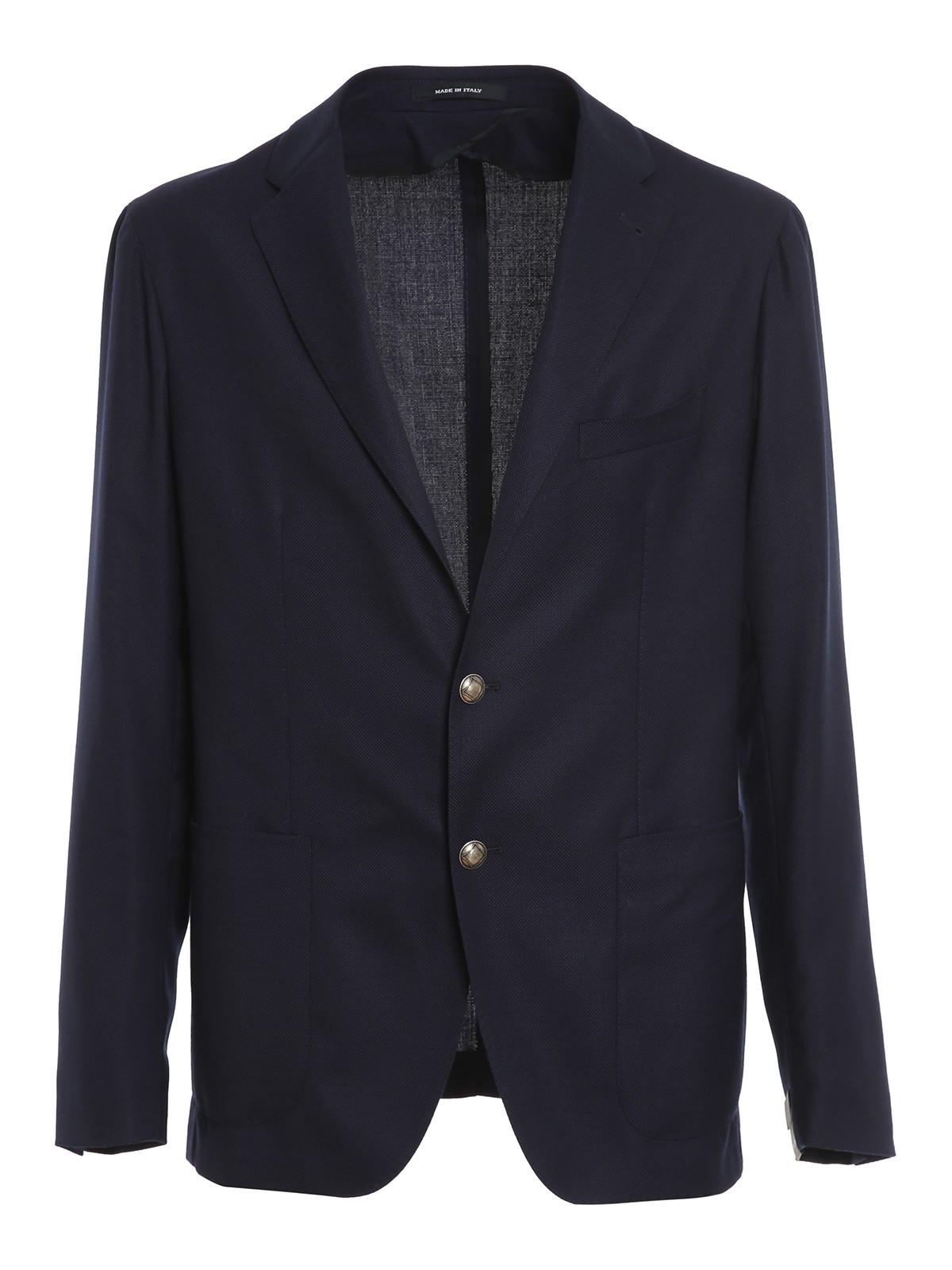 Tagliatore - Dark blue virgin wool blazer - blazers - 1SMC22K06UEG219B3188