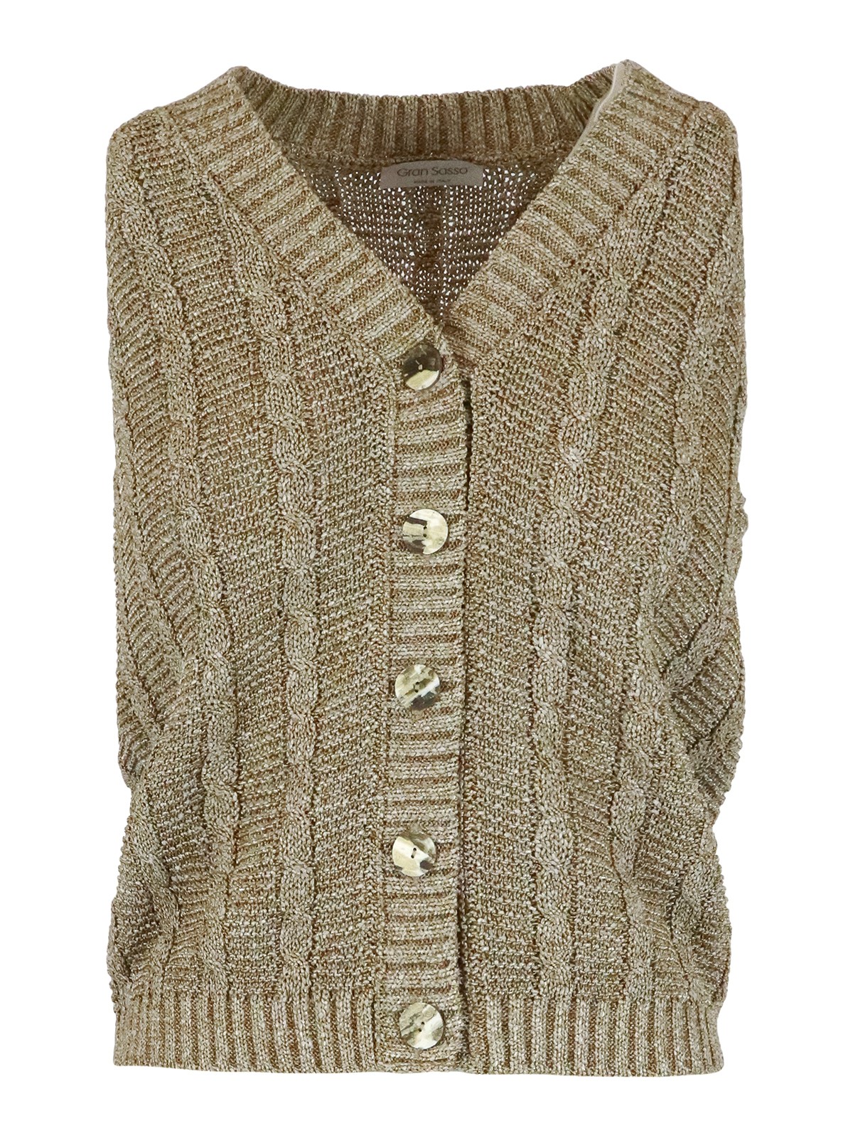 ★2023SS新作★SATUR★V-Neck Cable Meshed Thin Knit Vest 