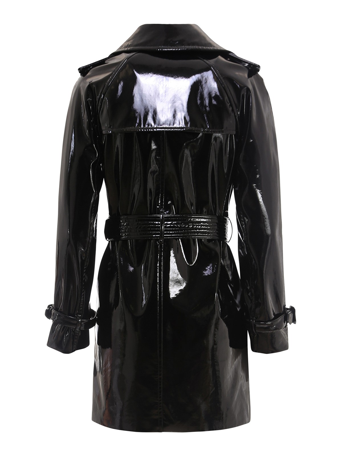 Trench coats Saint Laurent - Black vinyl trench coat - 660962Y7B131000
