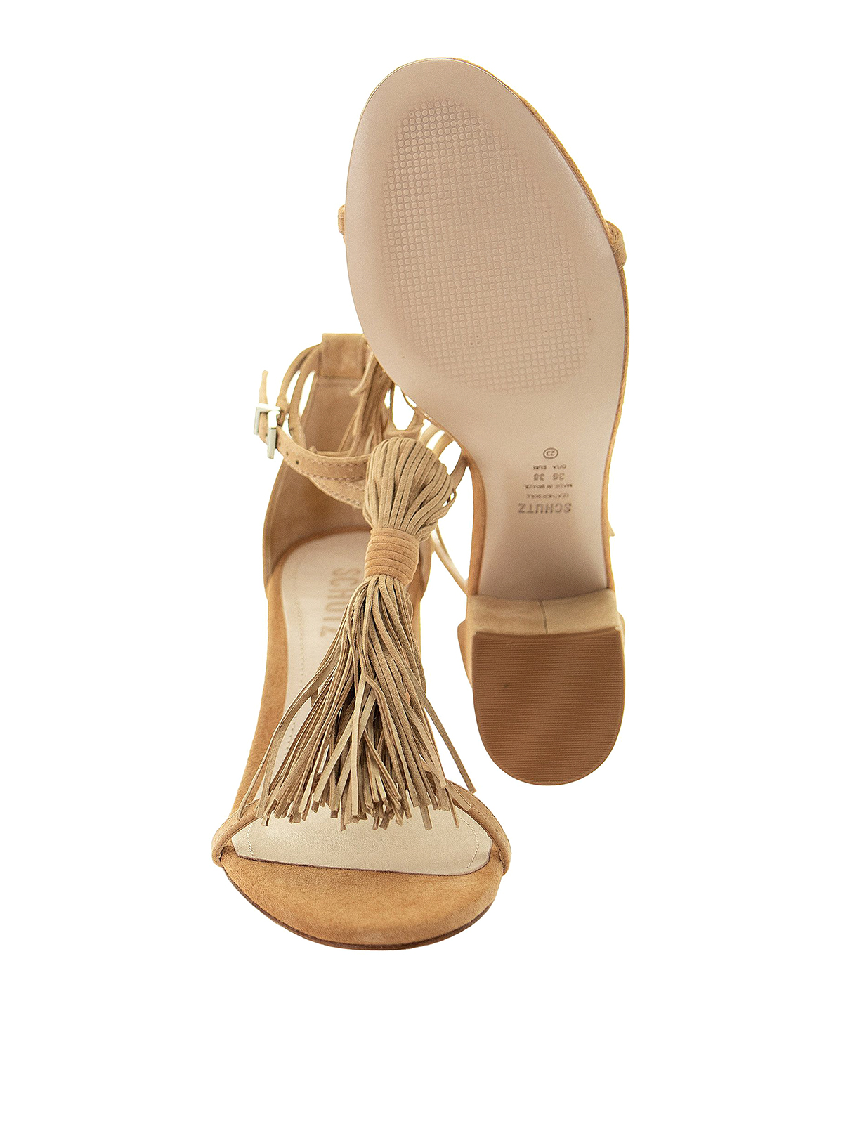 schutz beige sandals