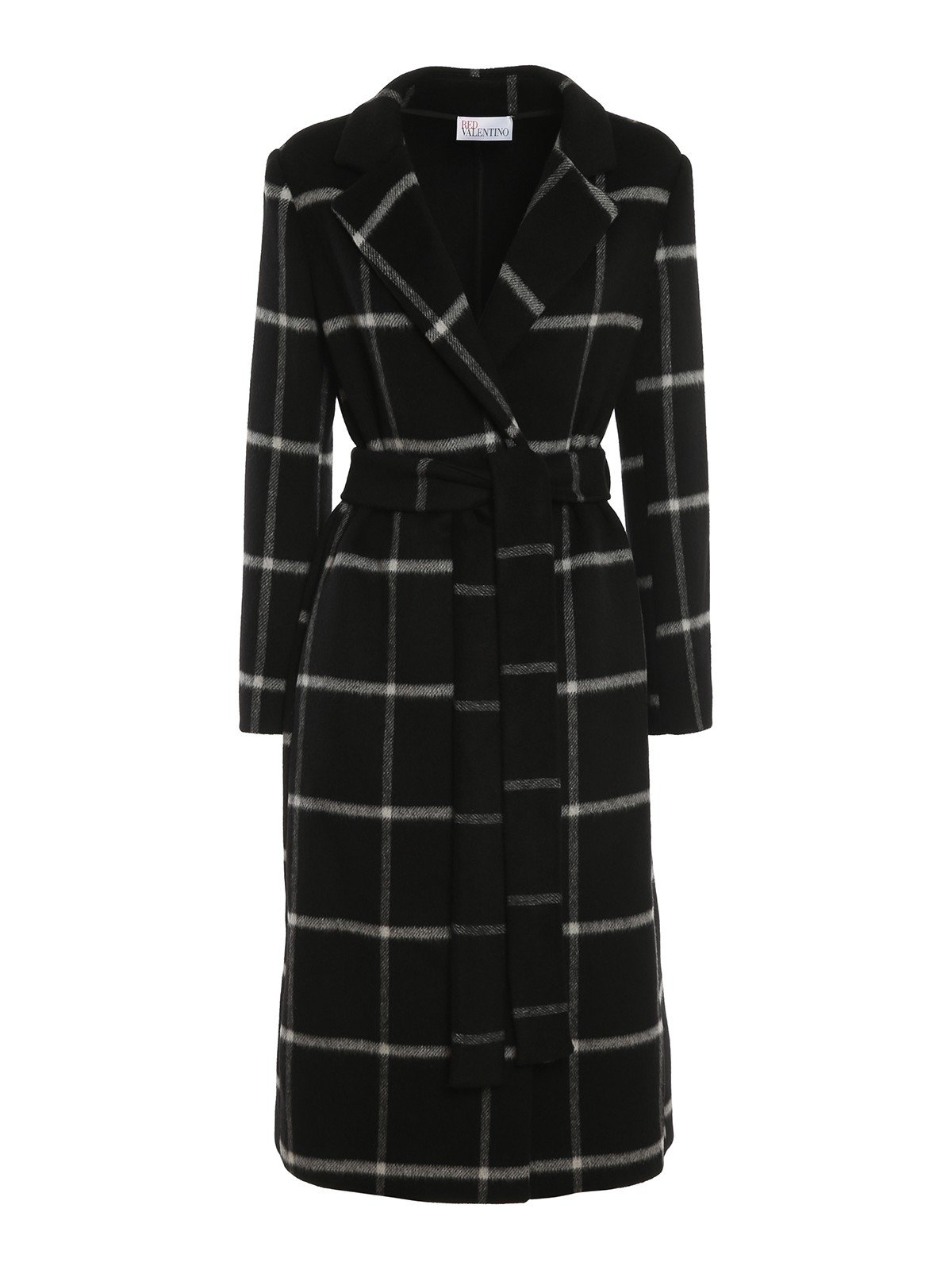 Valentino Red Belted wool blend coat long coats WR3CAD755Y90NO