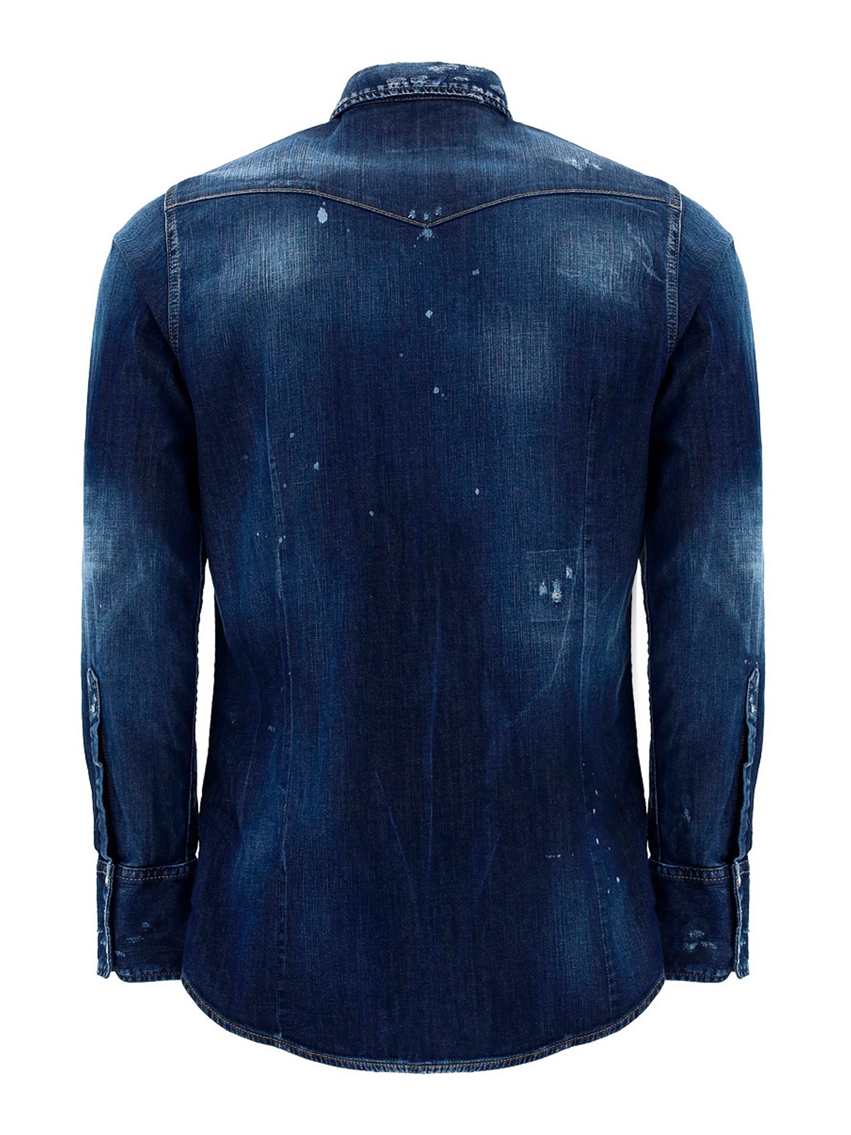 stretch denim shirt