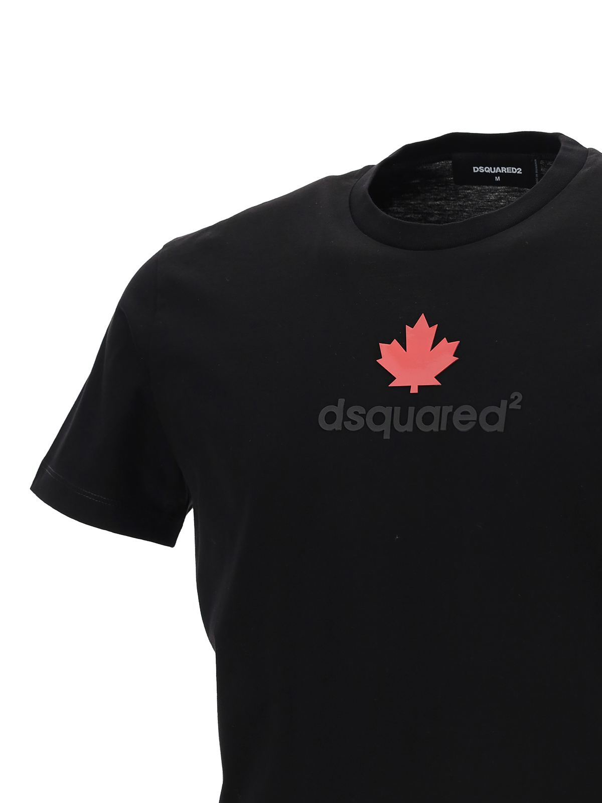 Maple leaf print T-shirt