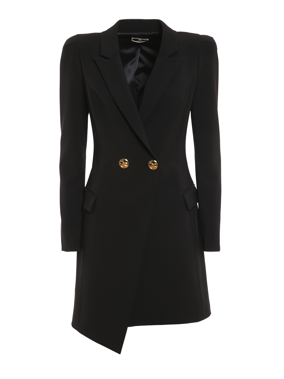 Elisabetta Franchi - Double crêpe robe manteau - short dresses ...