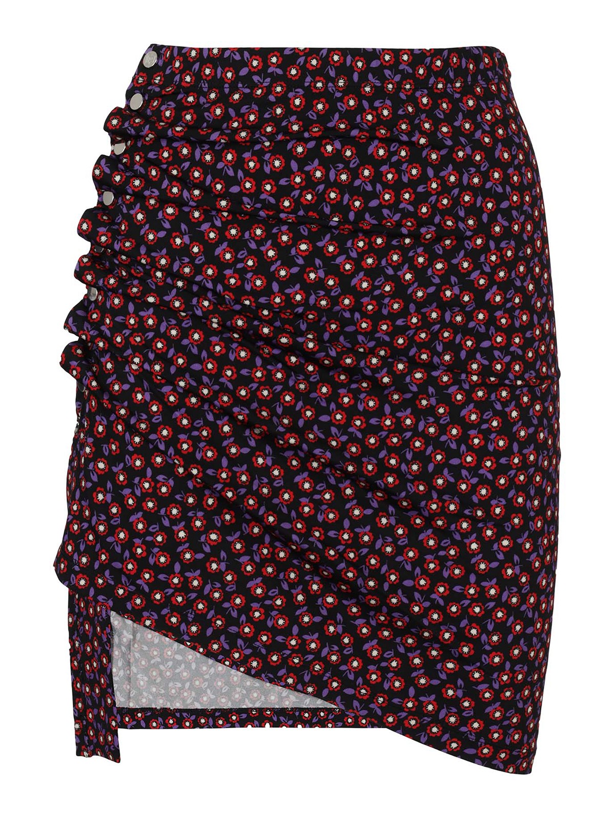 Paco Rabanne - Floral patterned mini skirt - mini skirts ...