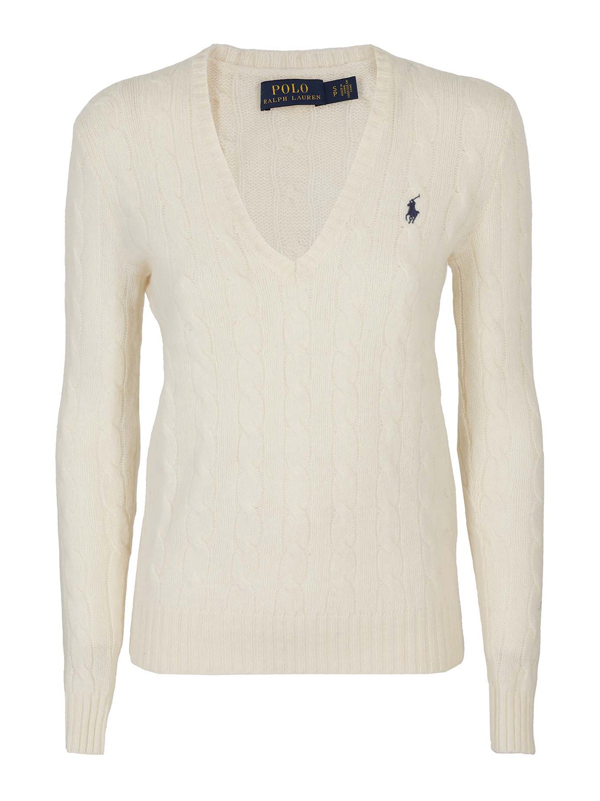 V necks Polo Ralph Lauren - Cable-knit V-neck sweater - 2115086569015