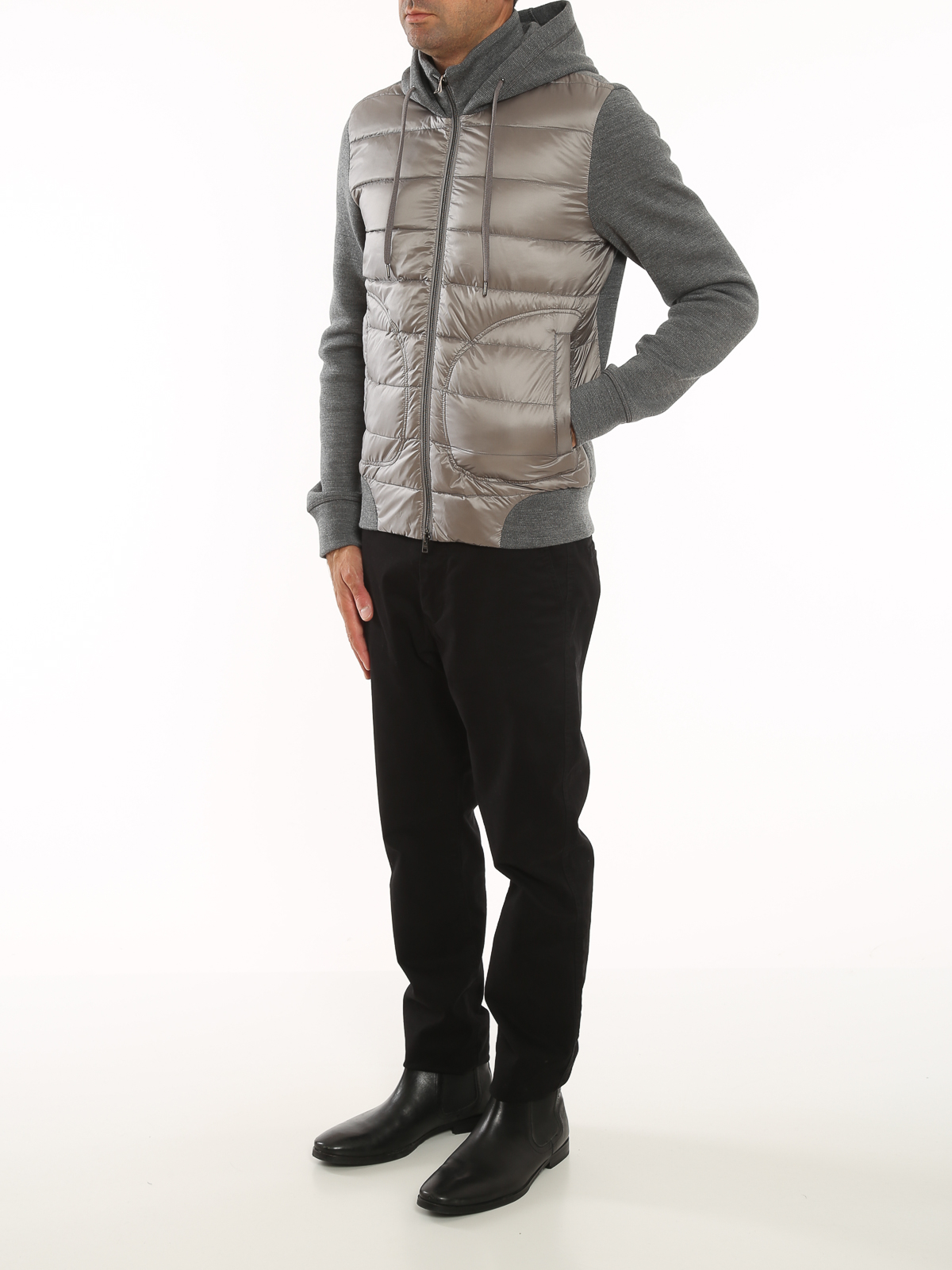 nylon blend bomber jacket