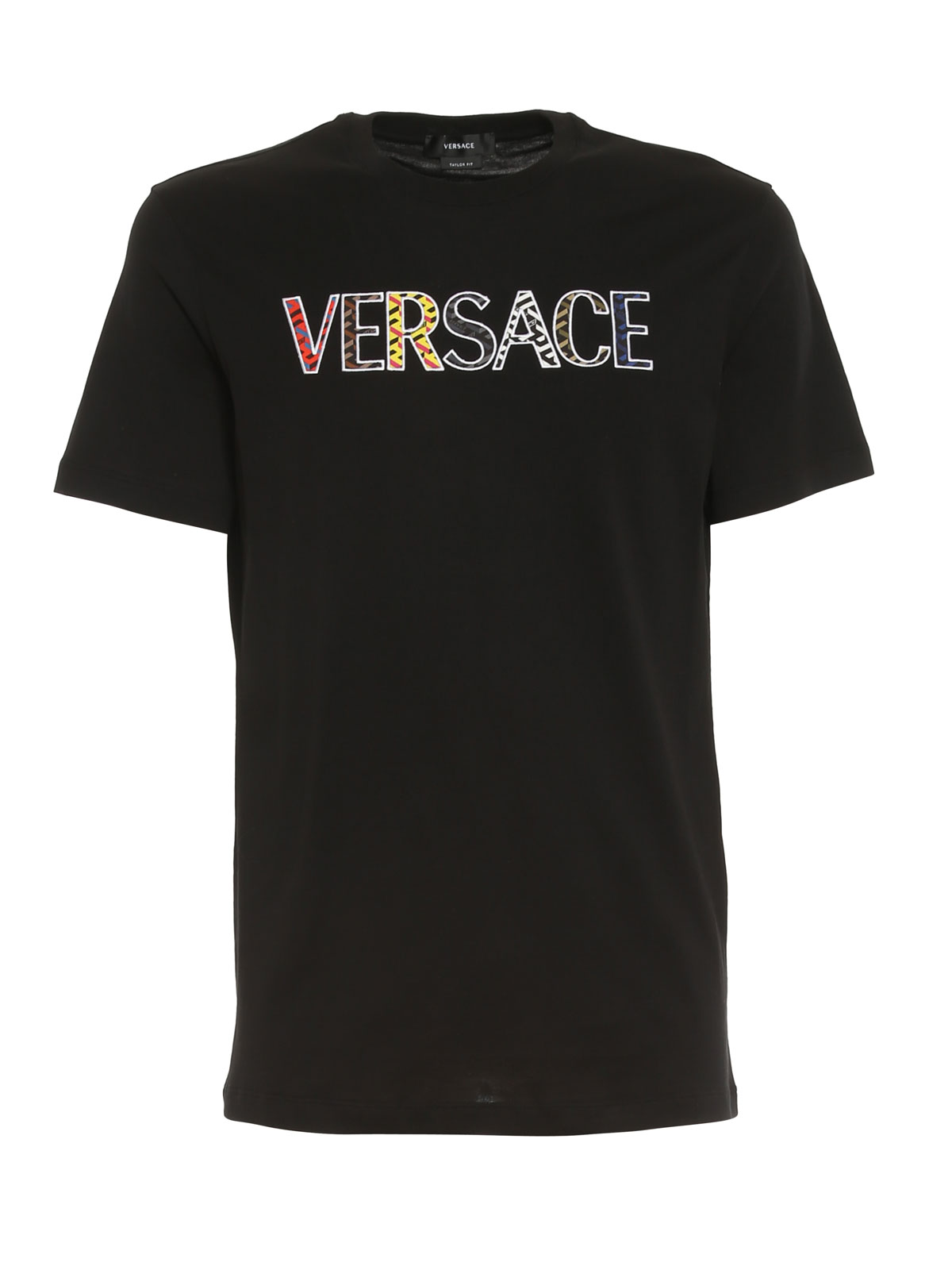 T-shirts Versace - Logo embroidery T-shirt - 10024631A018111B000